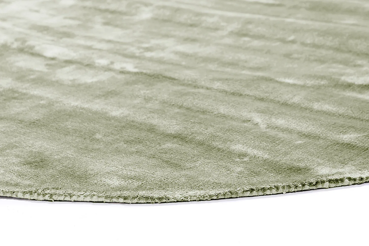 Ovalt viscose-tæppe - Jodhpur Special Luxury Edition (grøn)