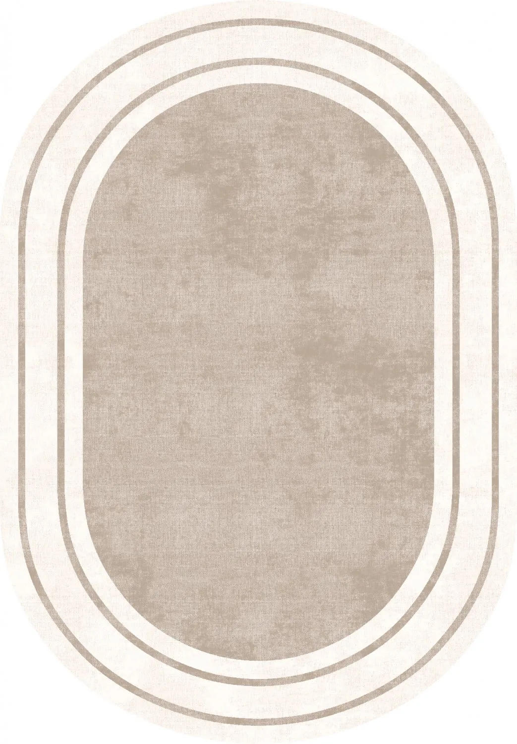 Ovalt tæppe - Josie (beige)