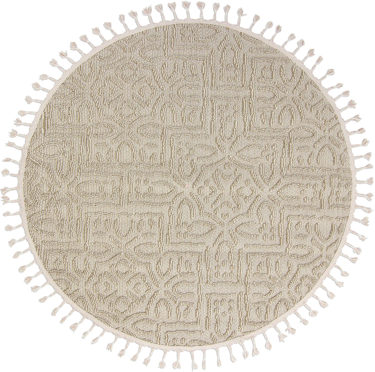 Runde tæpper - Indoor/Outdoor Dorotea (beige)