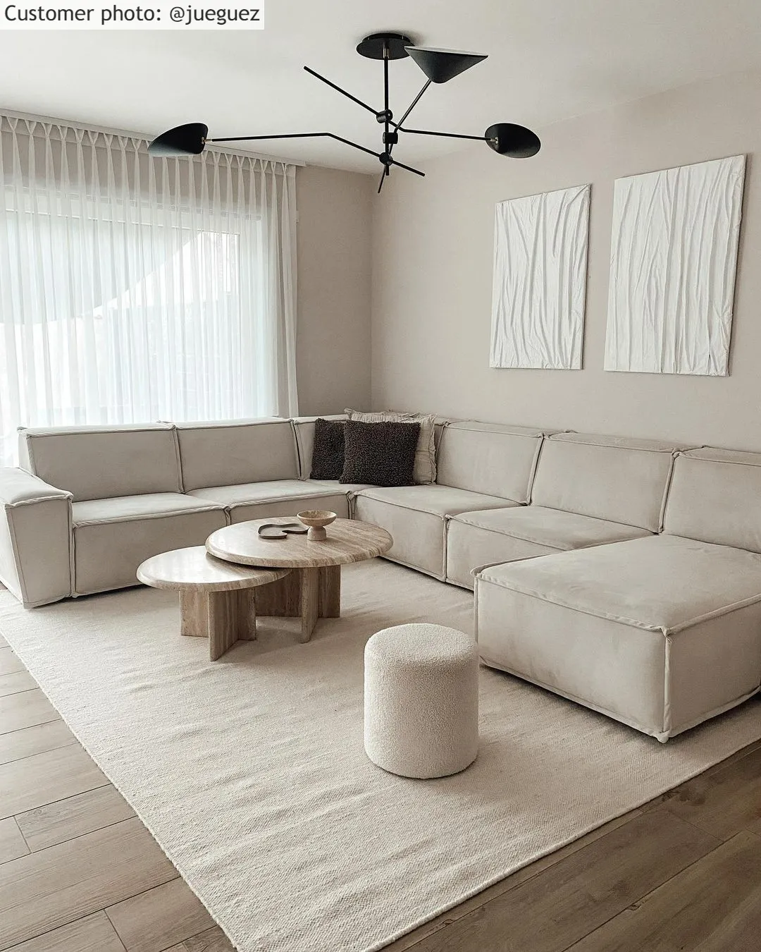 Uldtæppe - Hamilton (hvid)