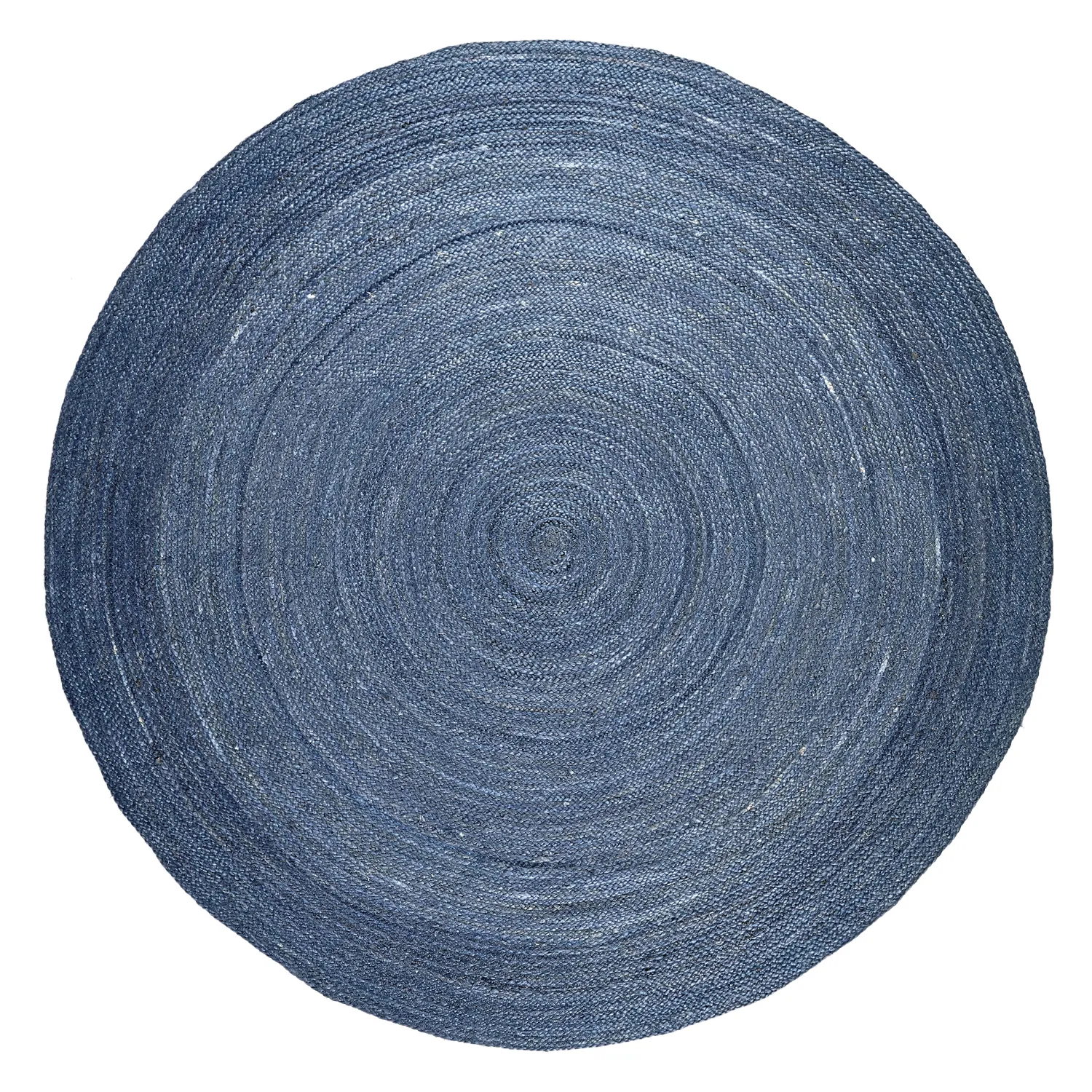 Rund jutetæppe - Amasia (blå)