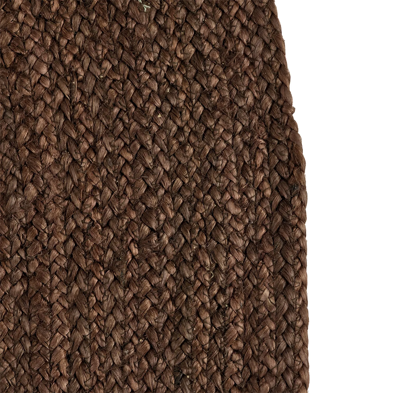 Rund jutetæppe - Amasia (brun)