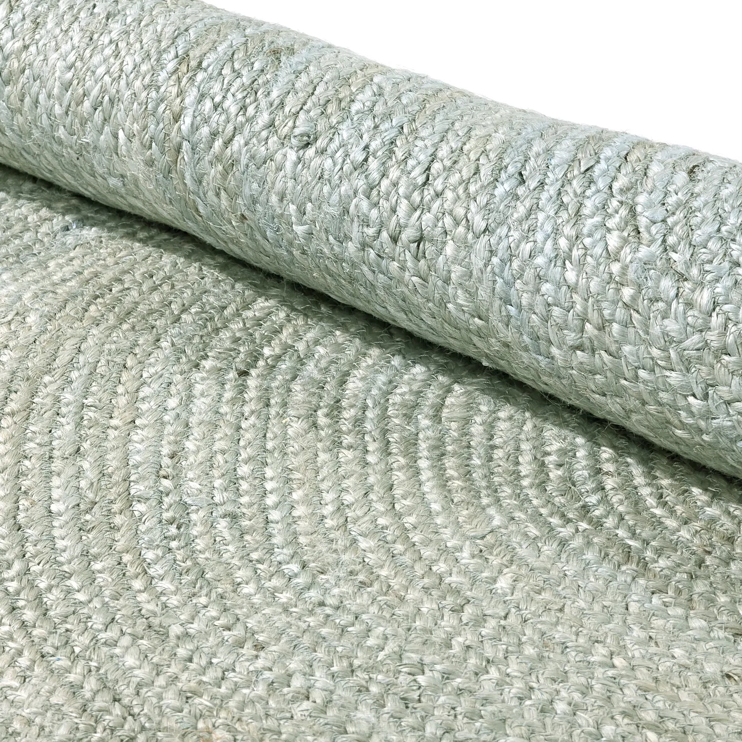 Rund jutetæppe - Amasia (grå)