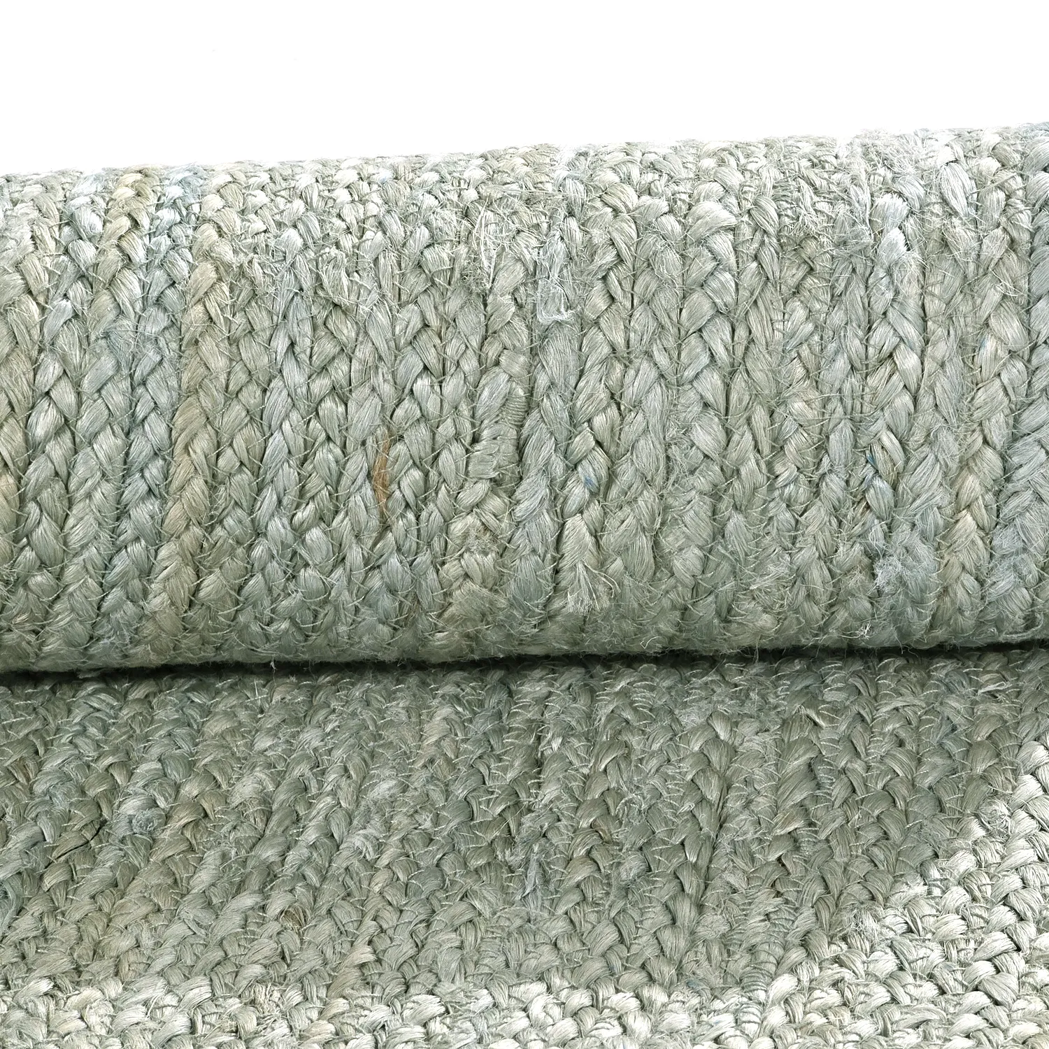 Rund jutetæppe - Amasia (grå)