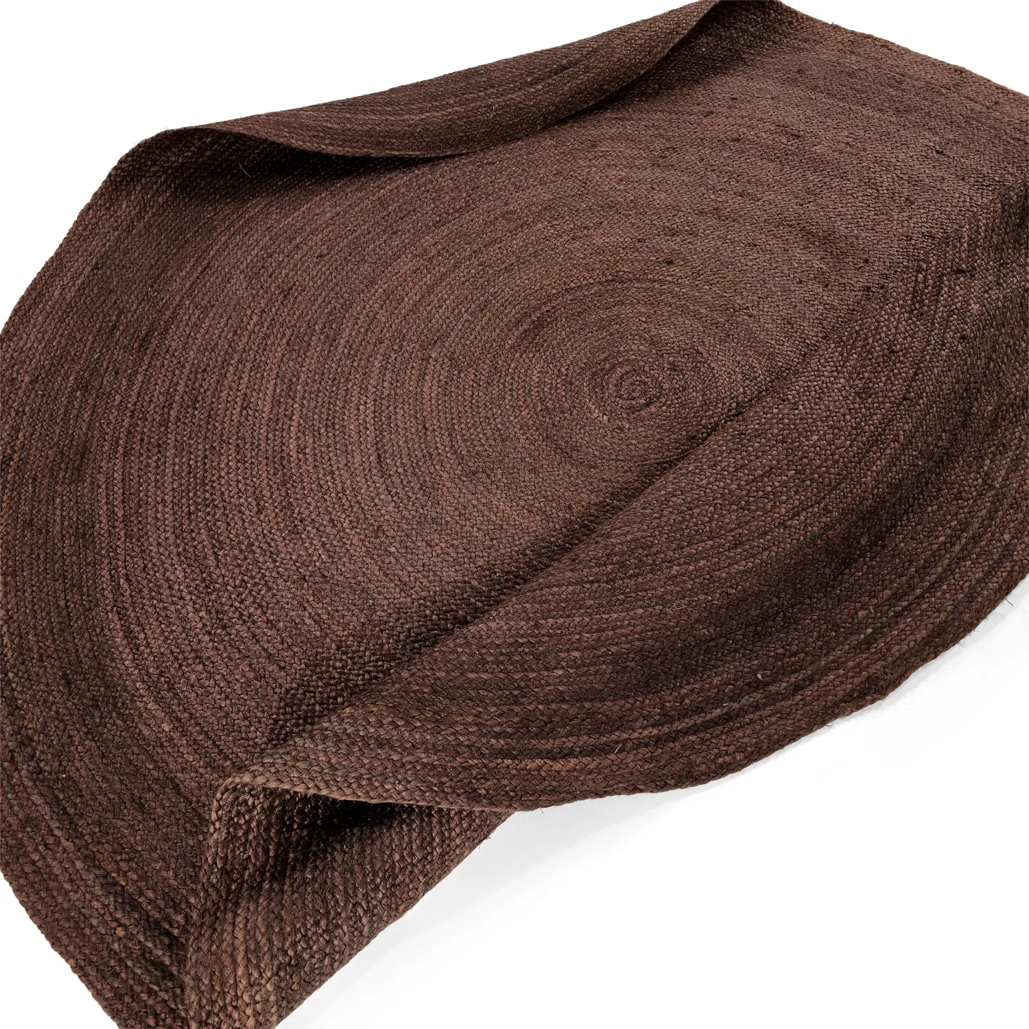 Rund jutetæppe - Amasia (kaffe)