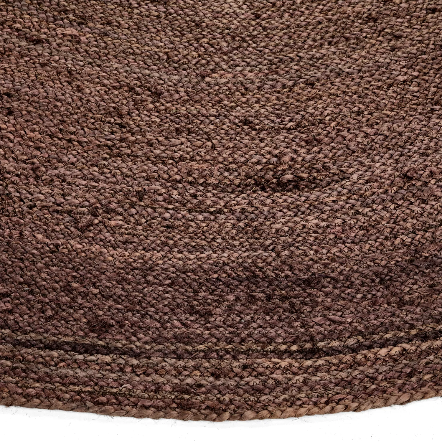 Rund jutetæppe - Amasia (kaffe)
