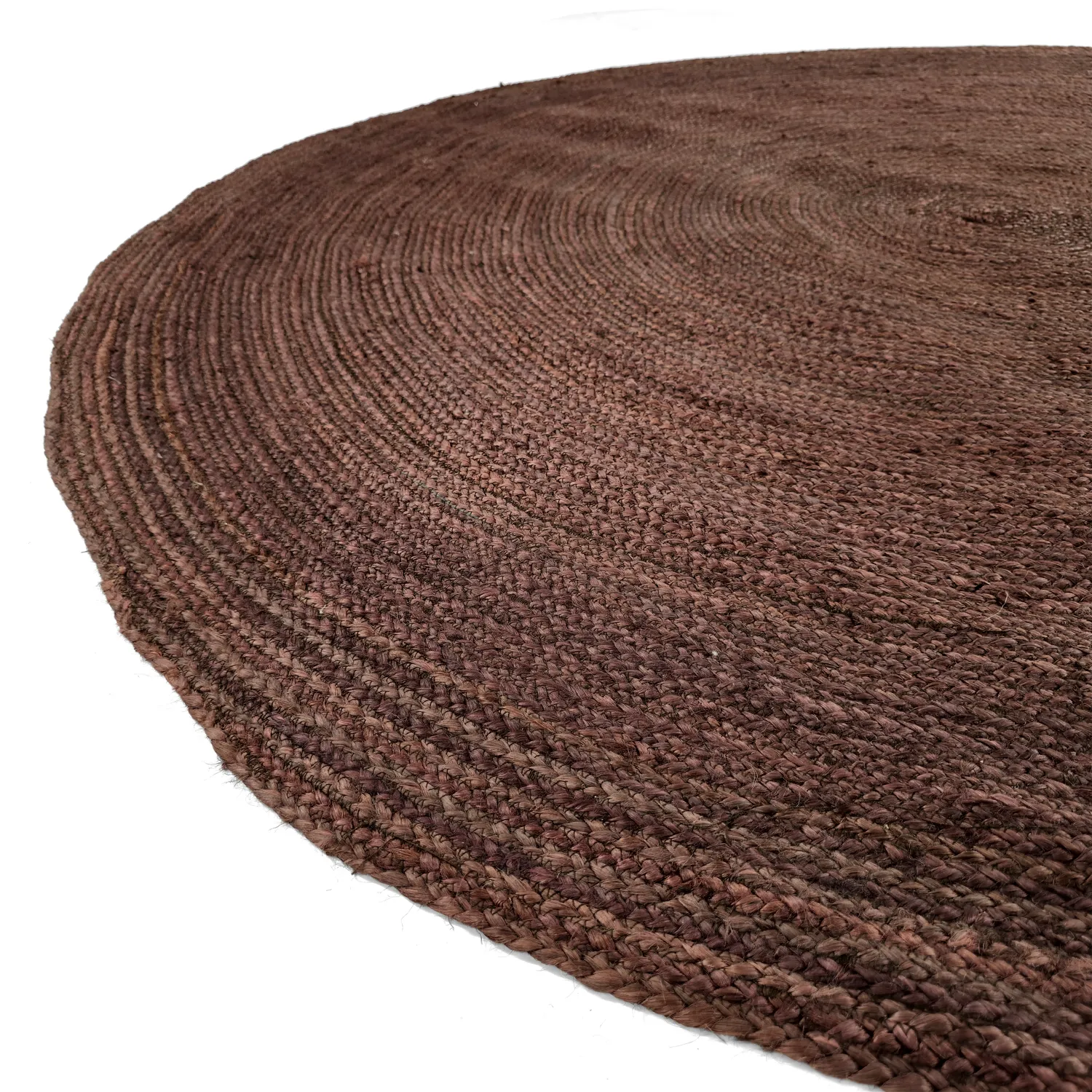 Rund jutetæppe - Amasia (kaffe)