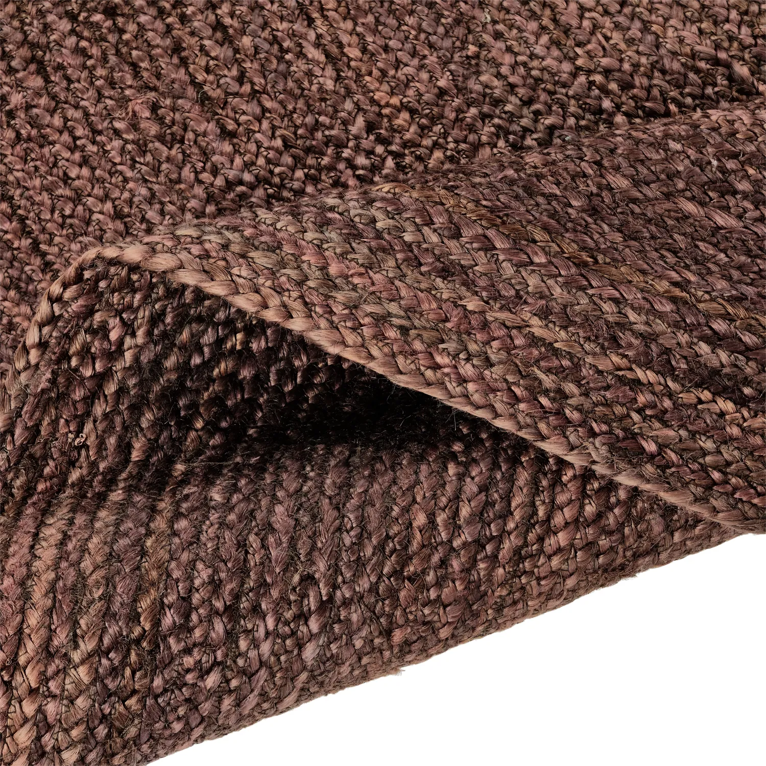 Rund jutetæppe - Amasia (kaffe)