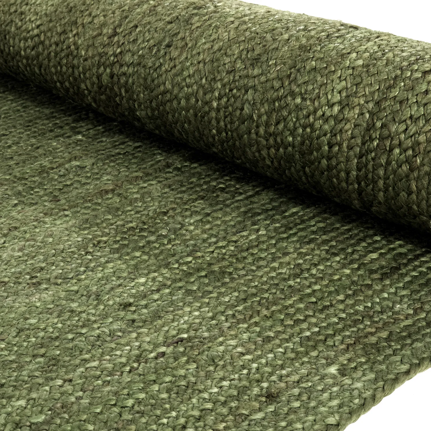 Jutetæppe - Amasia (militærgrøn)