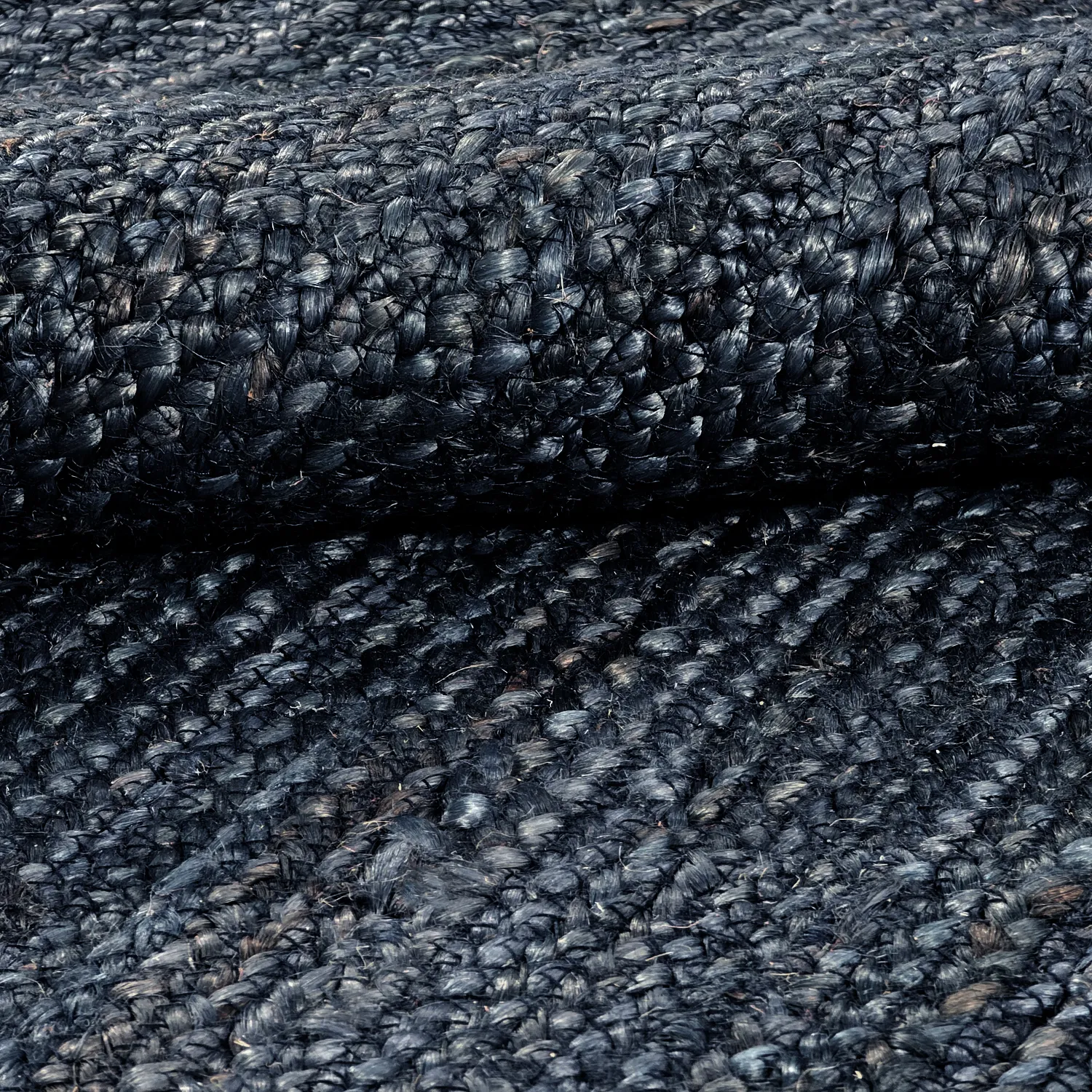 Jutetæppe - Amasia (mørkeblå)