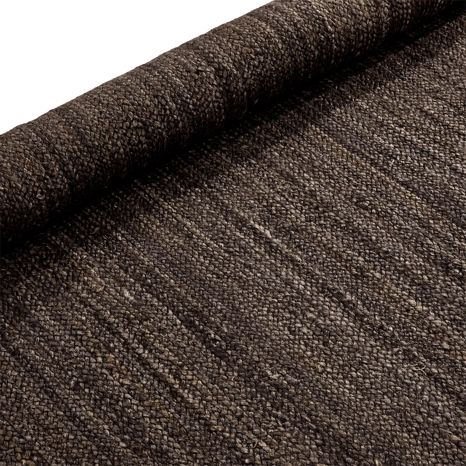 Jutetæppe - Amasia (mørk taupe)