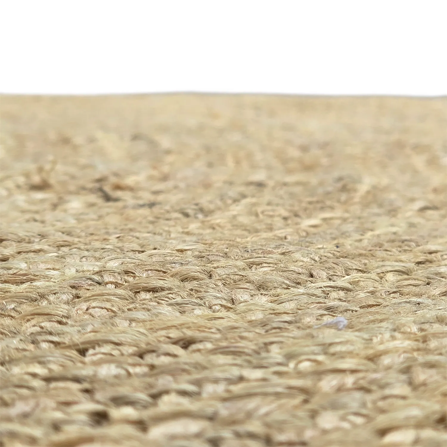 Rund jutetæppe - Amasia (natur)