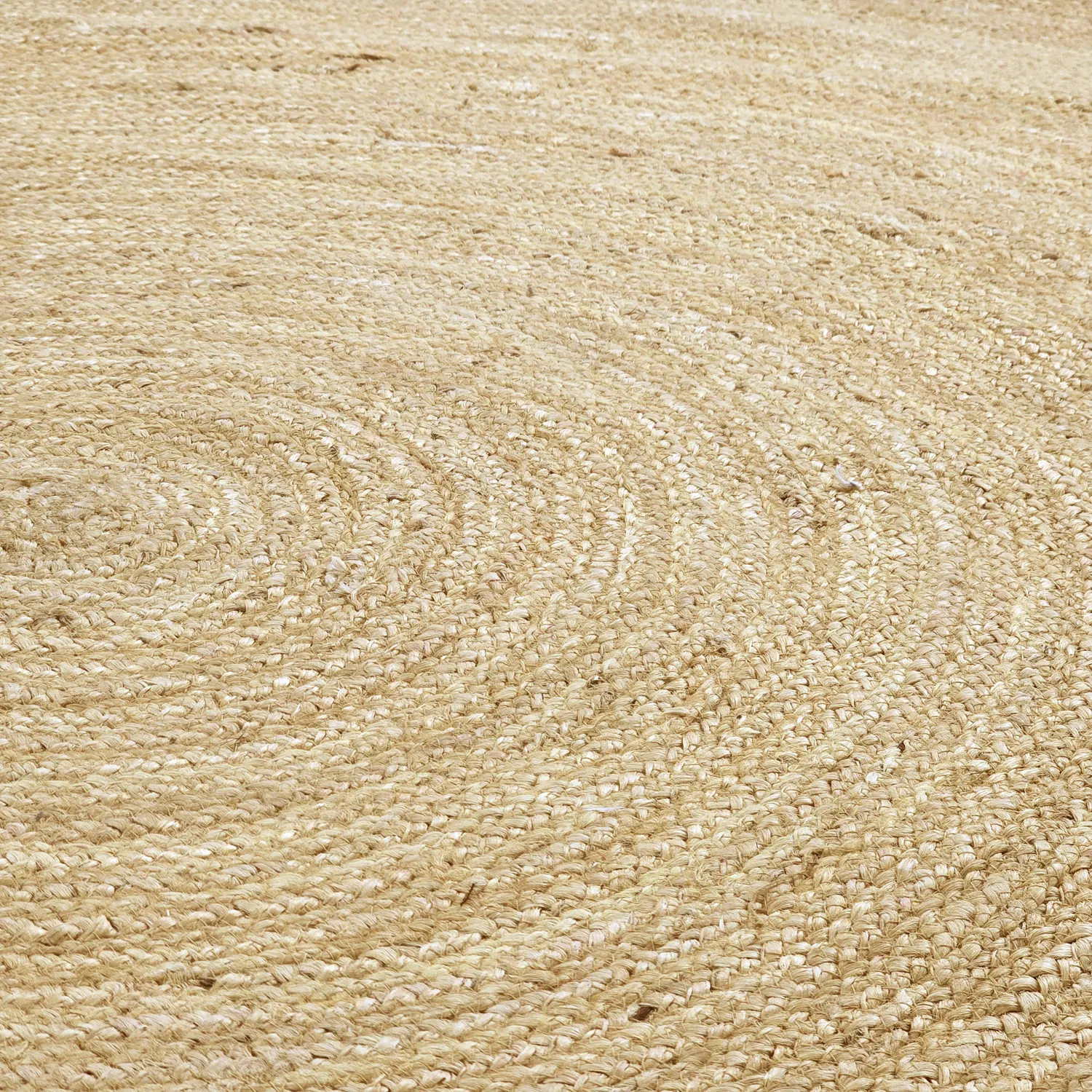 Rund jutetæppe - Amasia (natur)