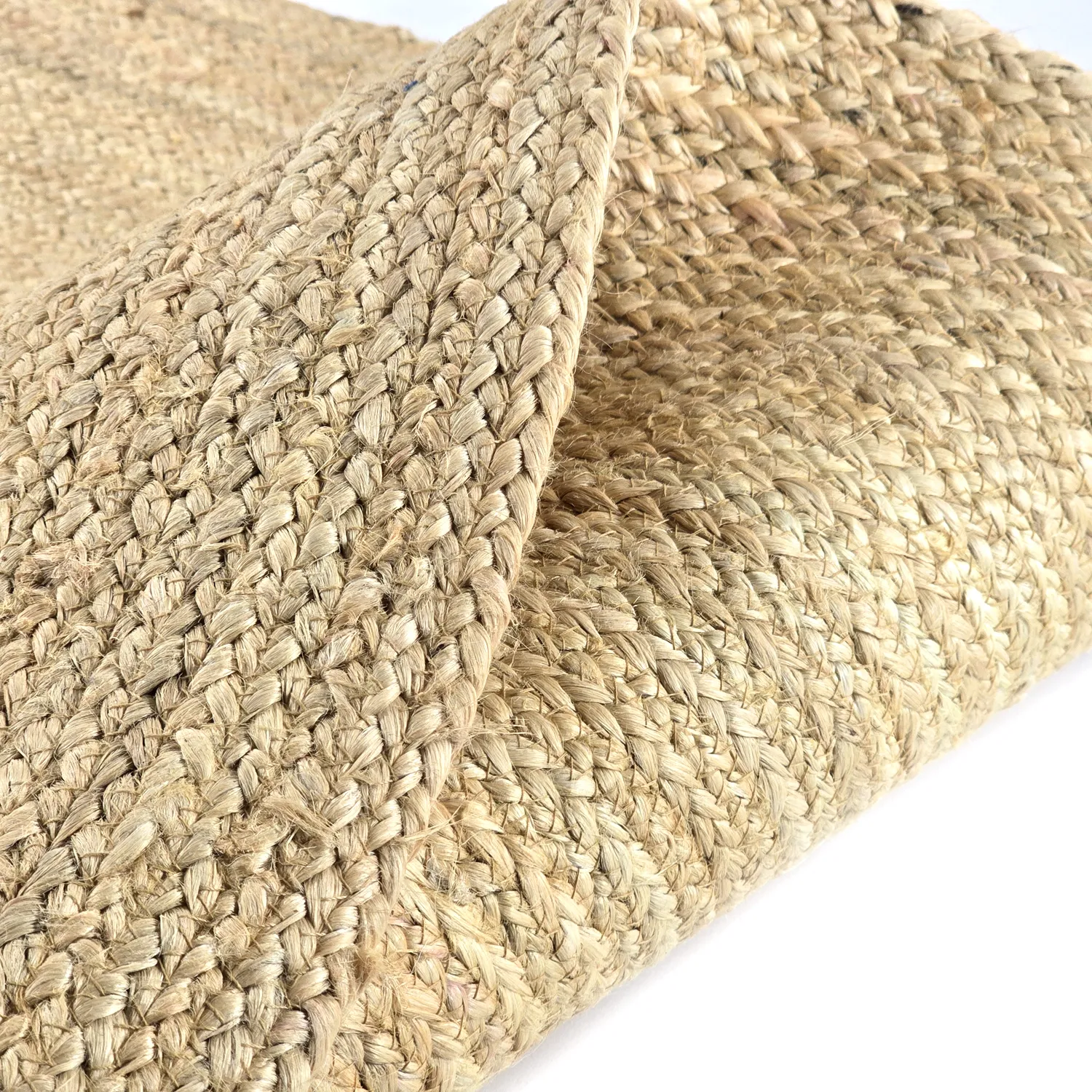 Rund jutetæppe - Amasia (natur)