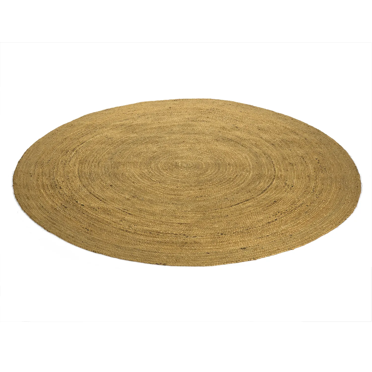 Rund jutetæppe - Amasia (orange)