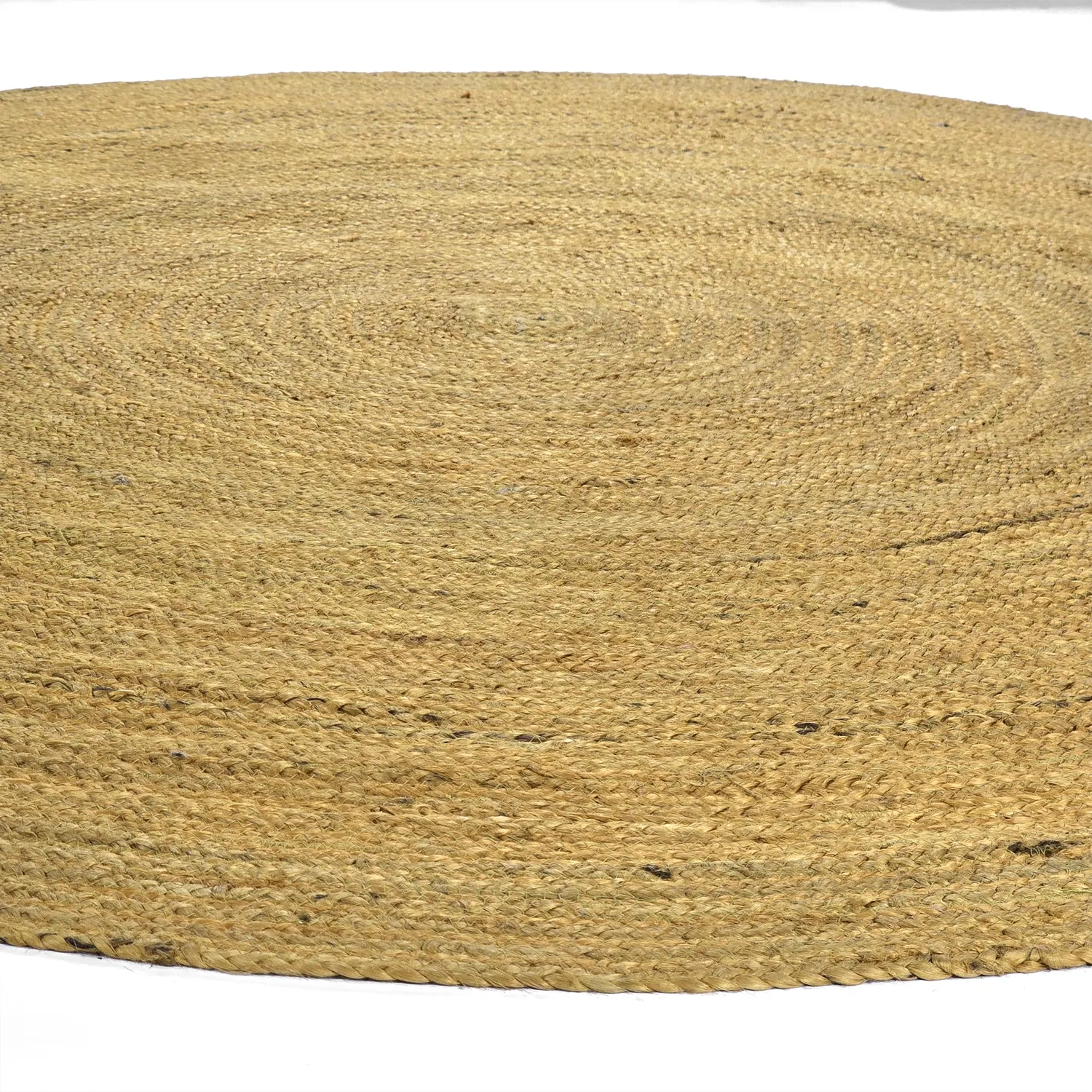 Rund jutetæppe - Amasia (orange)