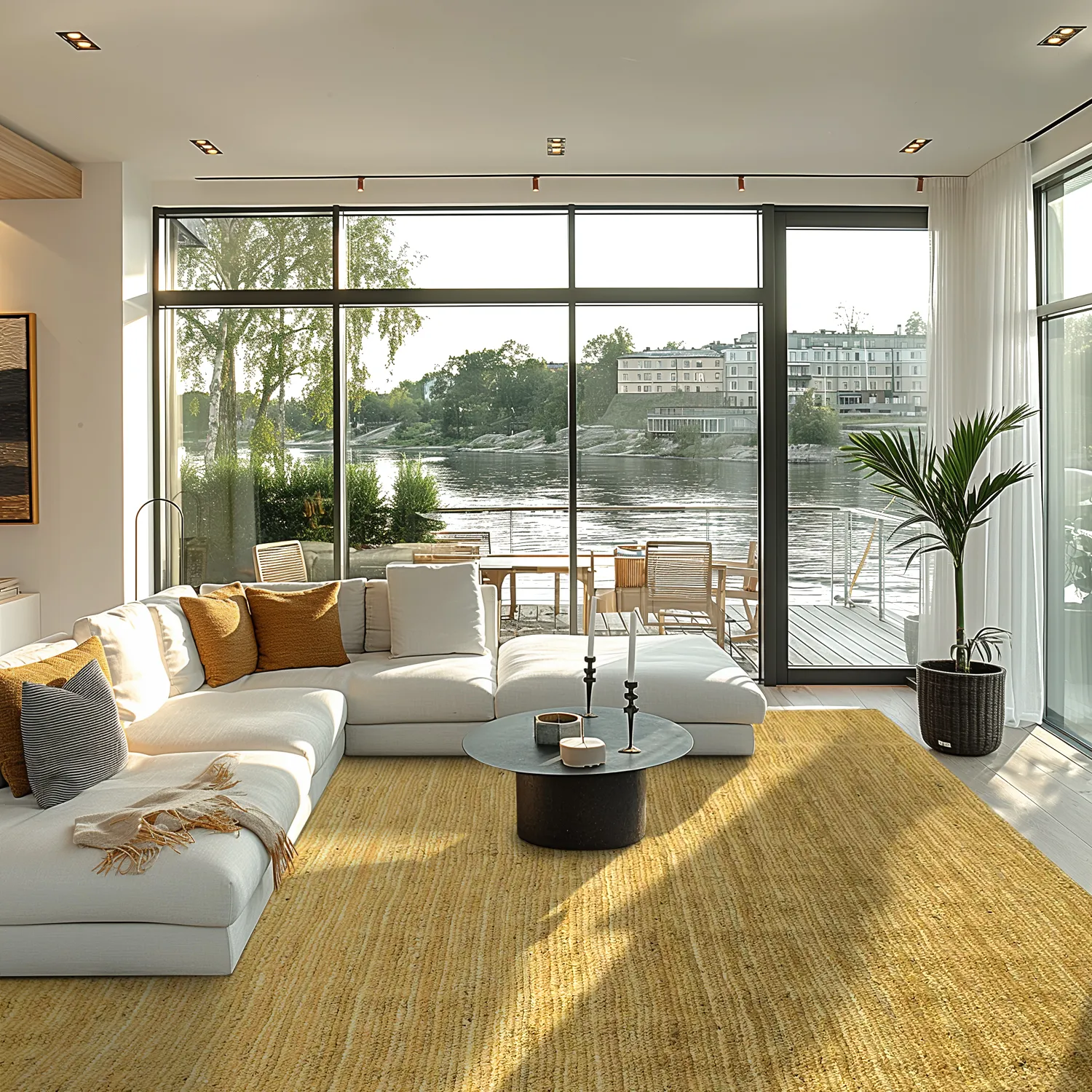 Jutetæppe - Amasia (orange)