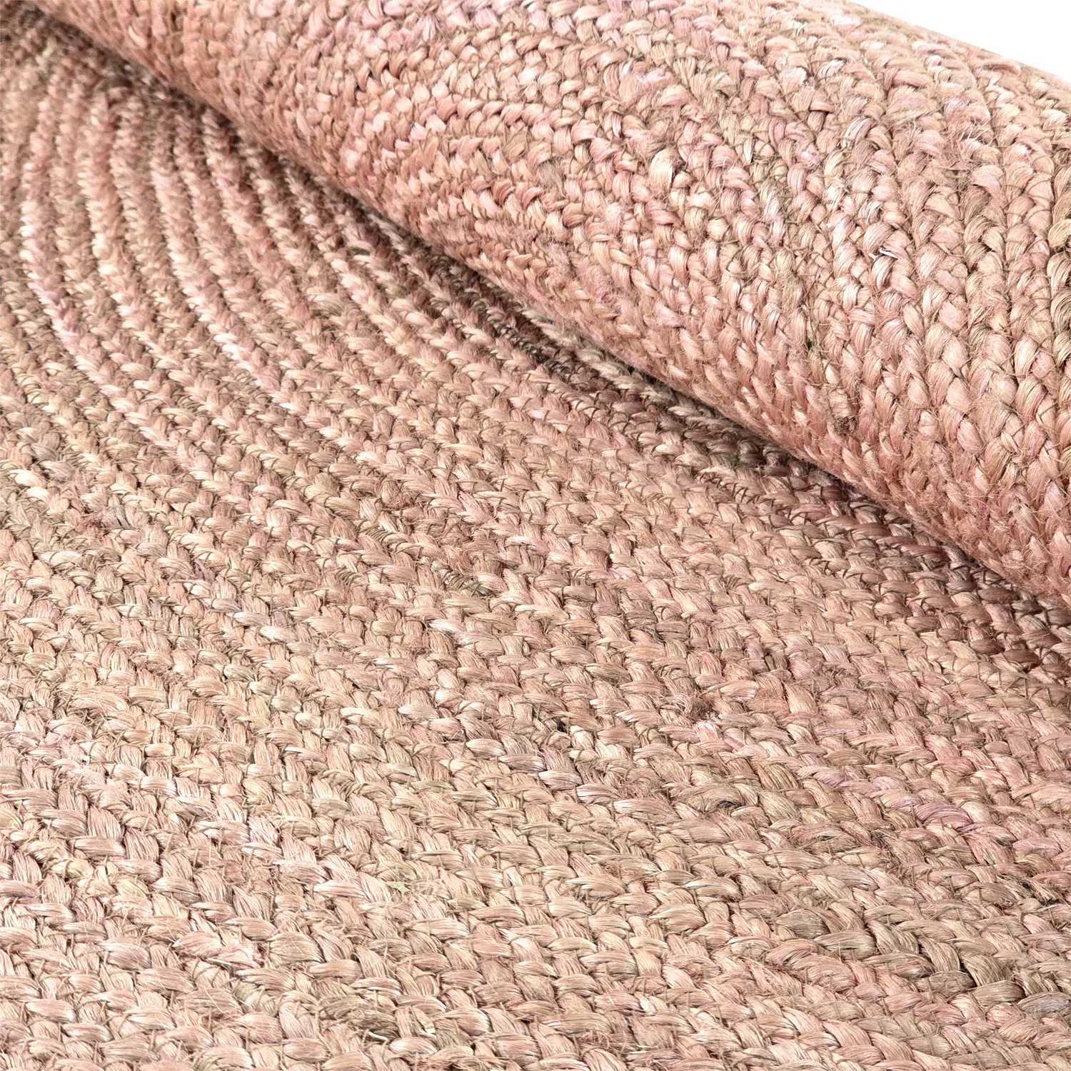 Rund jutetæppe - Amasia (tan)