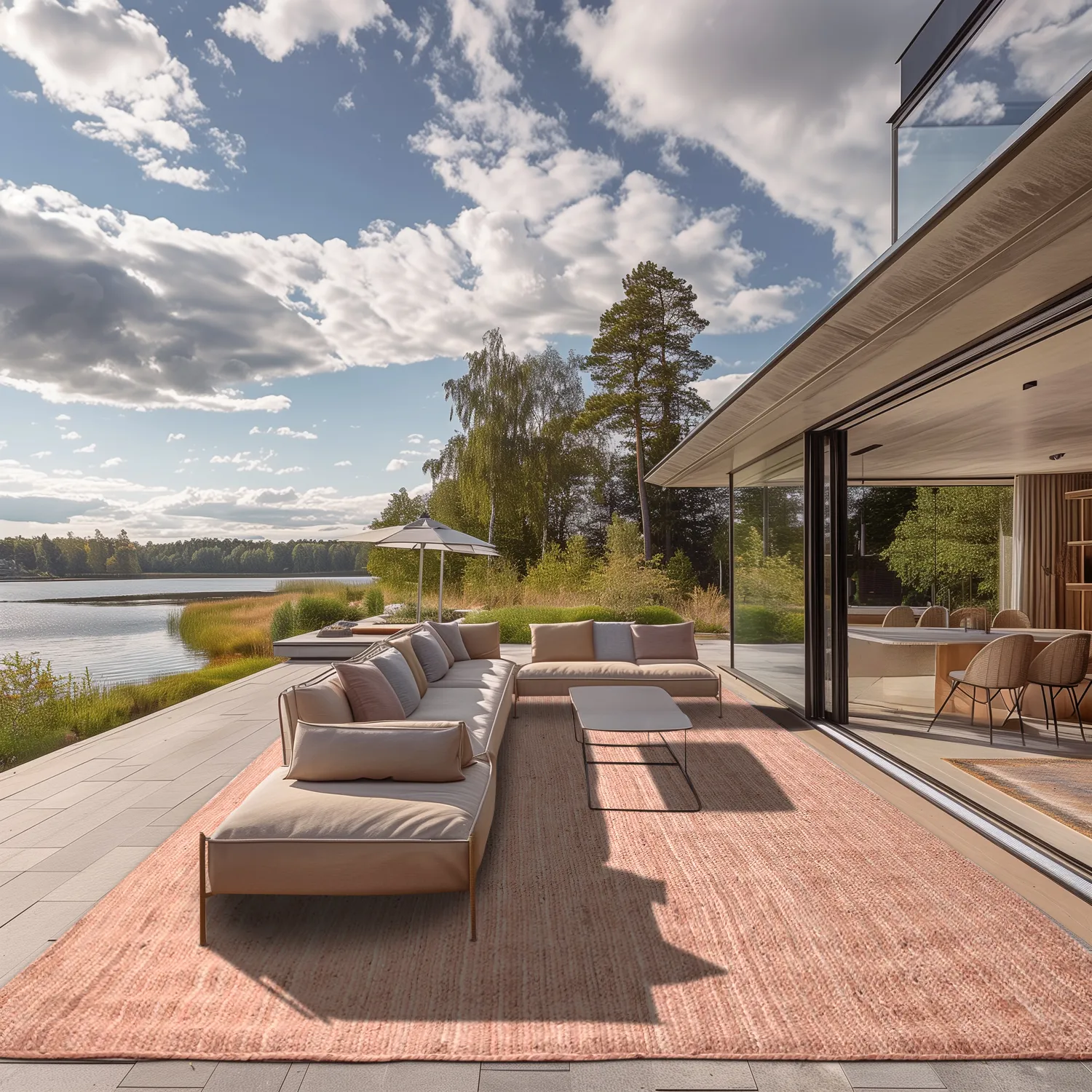 Jutetæppe - Amasia (tan)