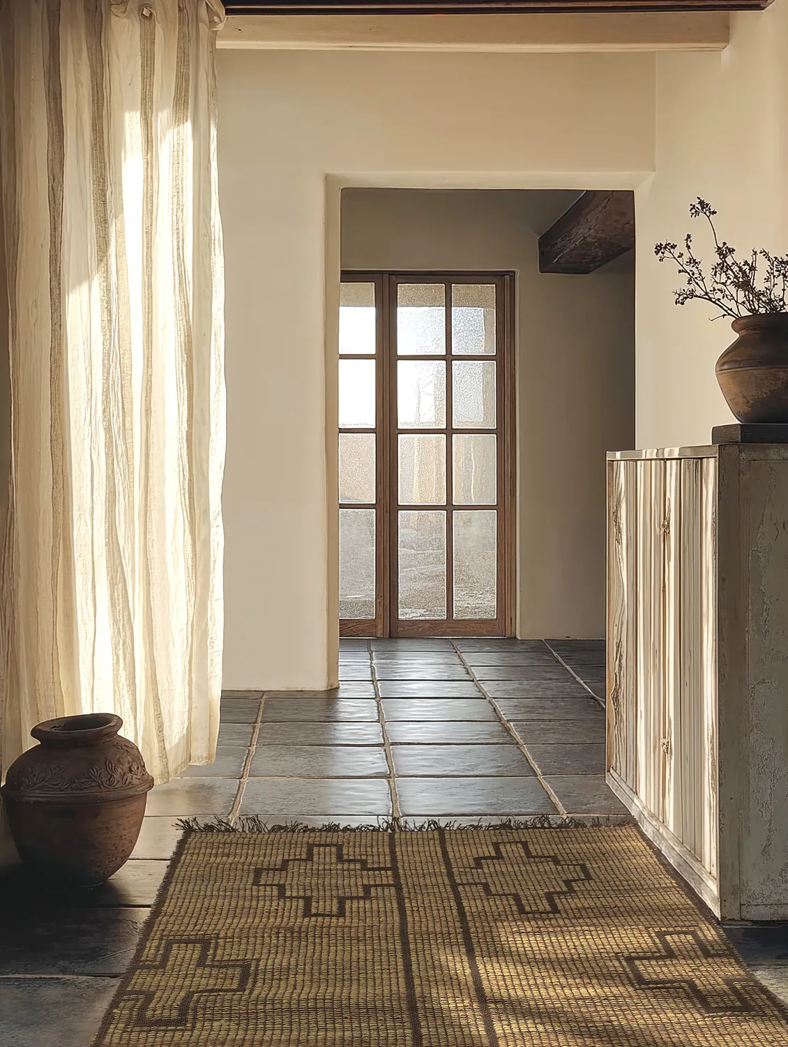 Jutetæppe - Kavita (brun)