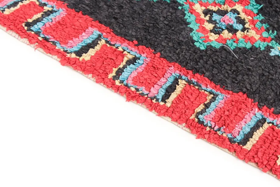 Marokkansk berber tæppe Boucherouite 300 x 120 cm