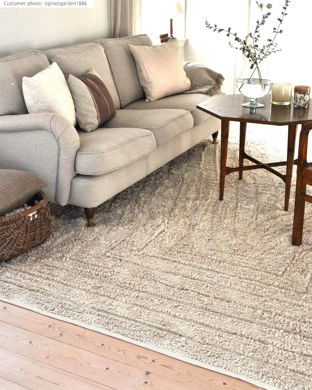 Ryatæpper - Kendra Natural Cotton Shaggy (natur)