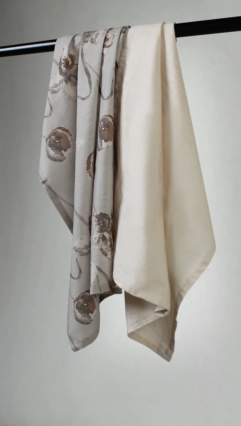 Køkkenhåndklæde 2-pak - Alegria (beige)