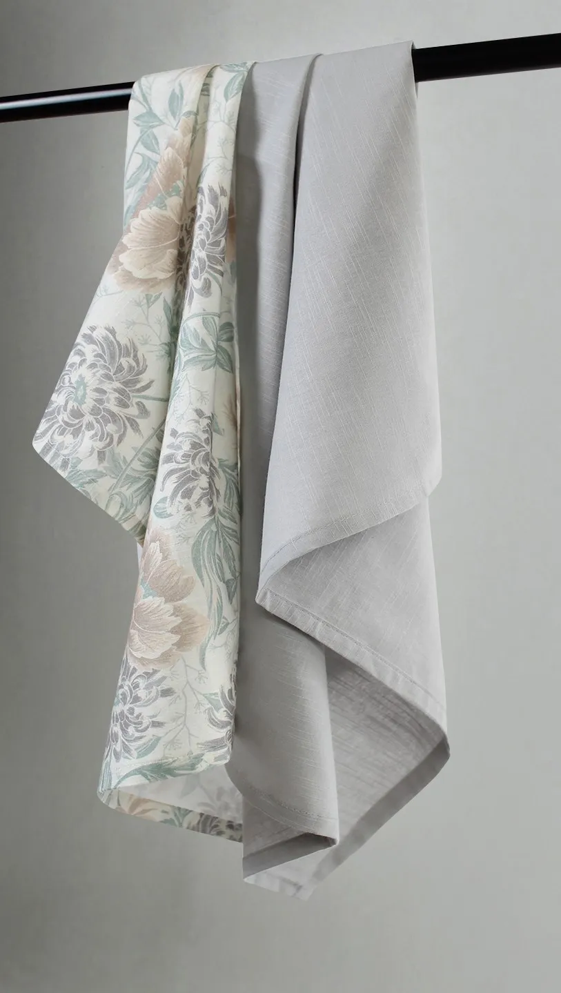 Køkkenhåndklæde 2-pak - Almira (beige)