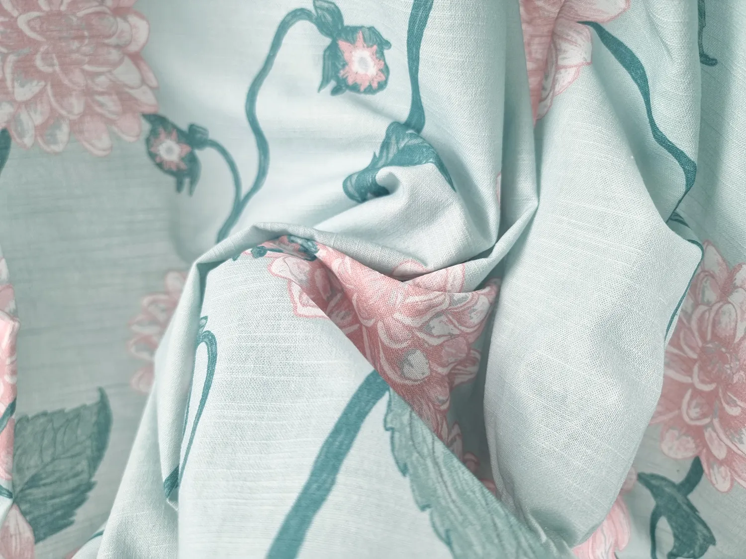 Køkkenhåndklæde 2-pak - Alyssa (grøn/lyserød)