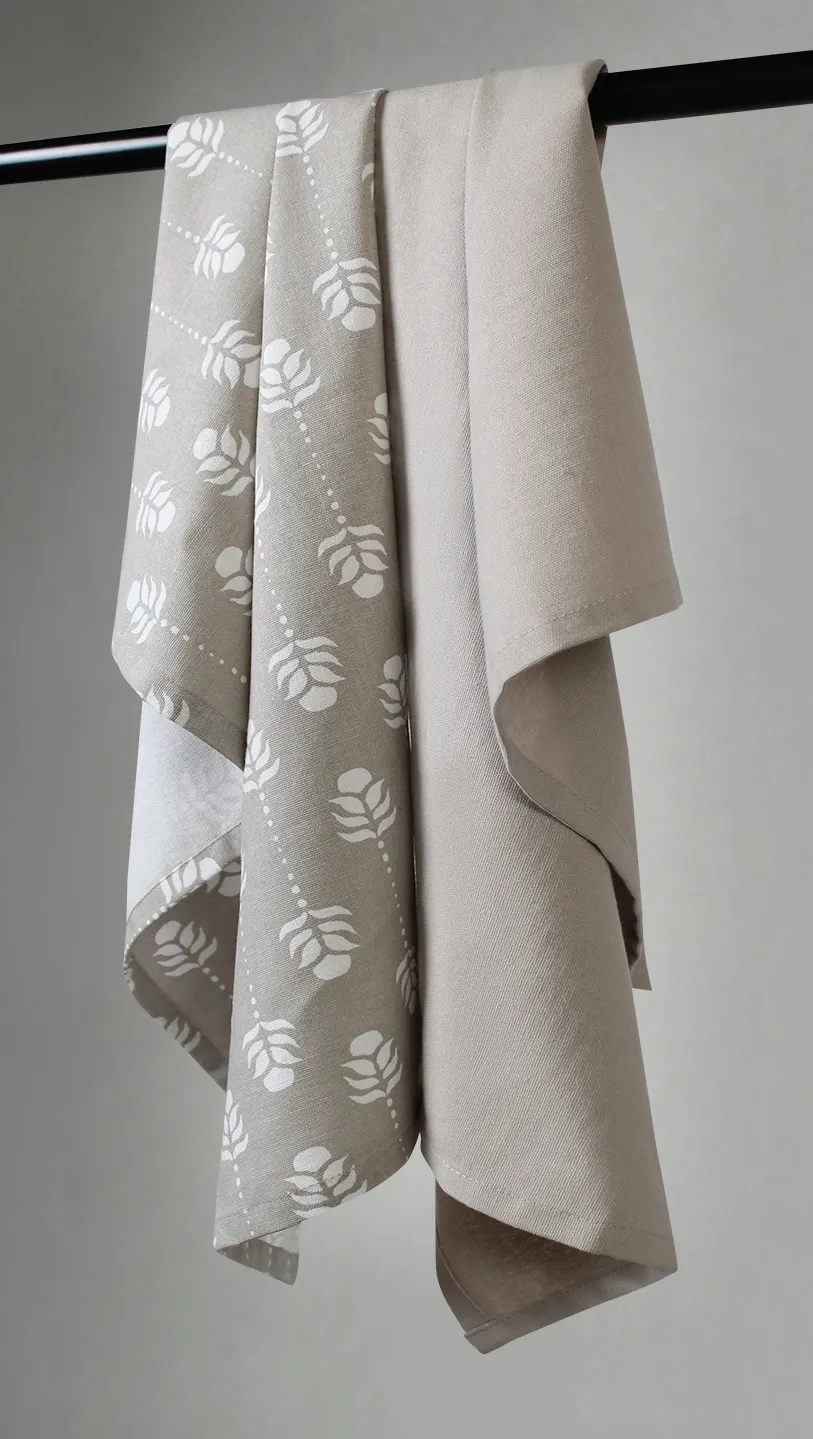 Køkkenhåndklæde 2-pak - Sari (beige)