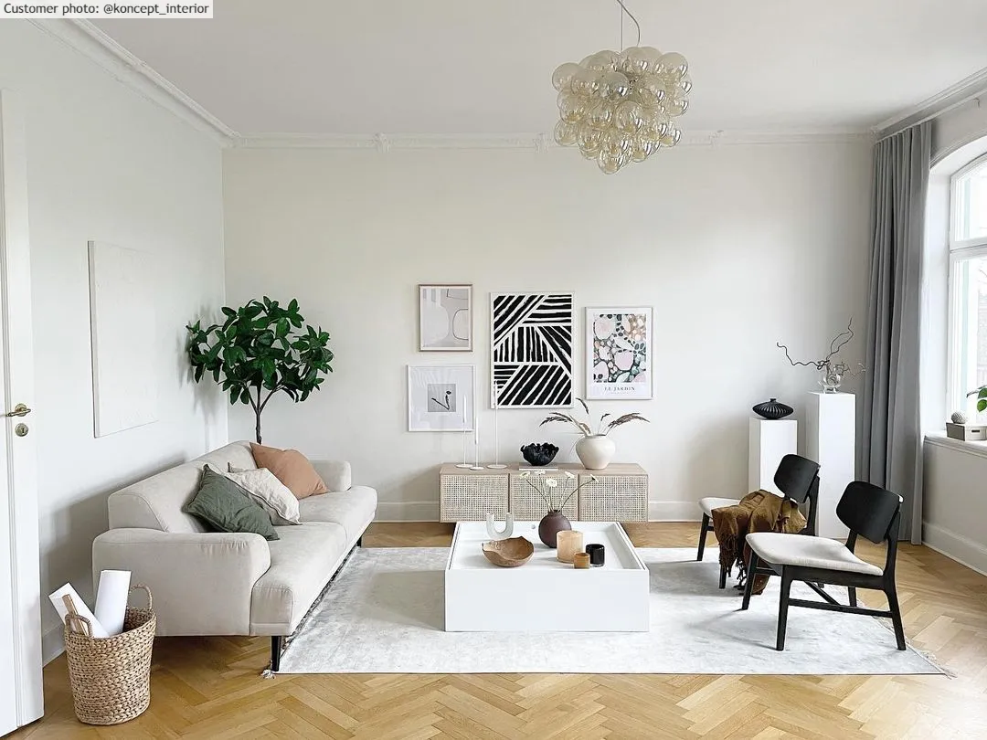 Wilton-tæppe - Art Silk (lysegrå/beige)