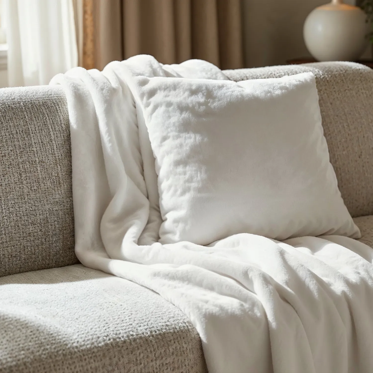 Pudebetræk - Aranga Super Soft (hvid)