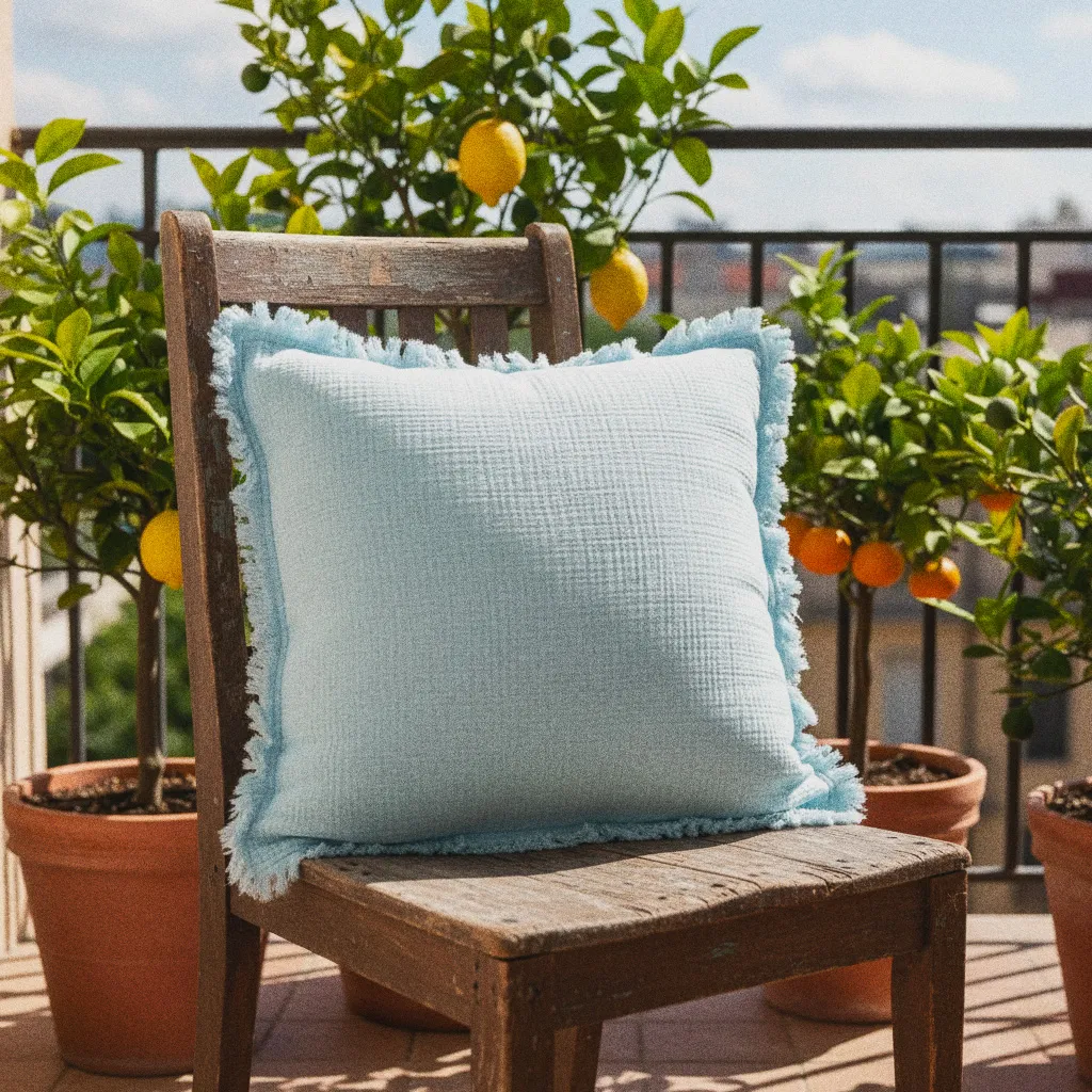 Pudebetræk - Dorena (lyseblå)