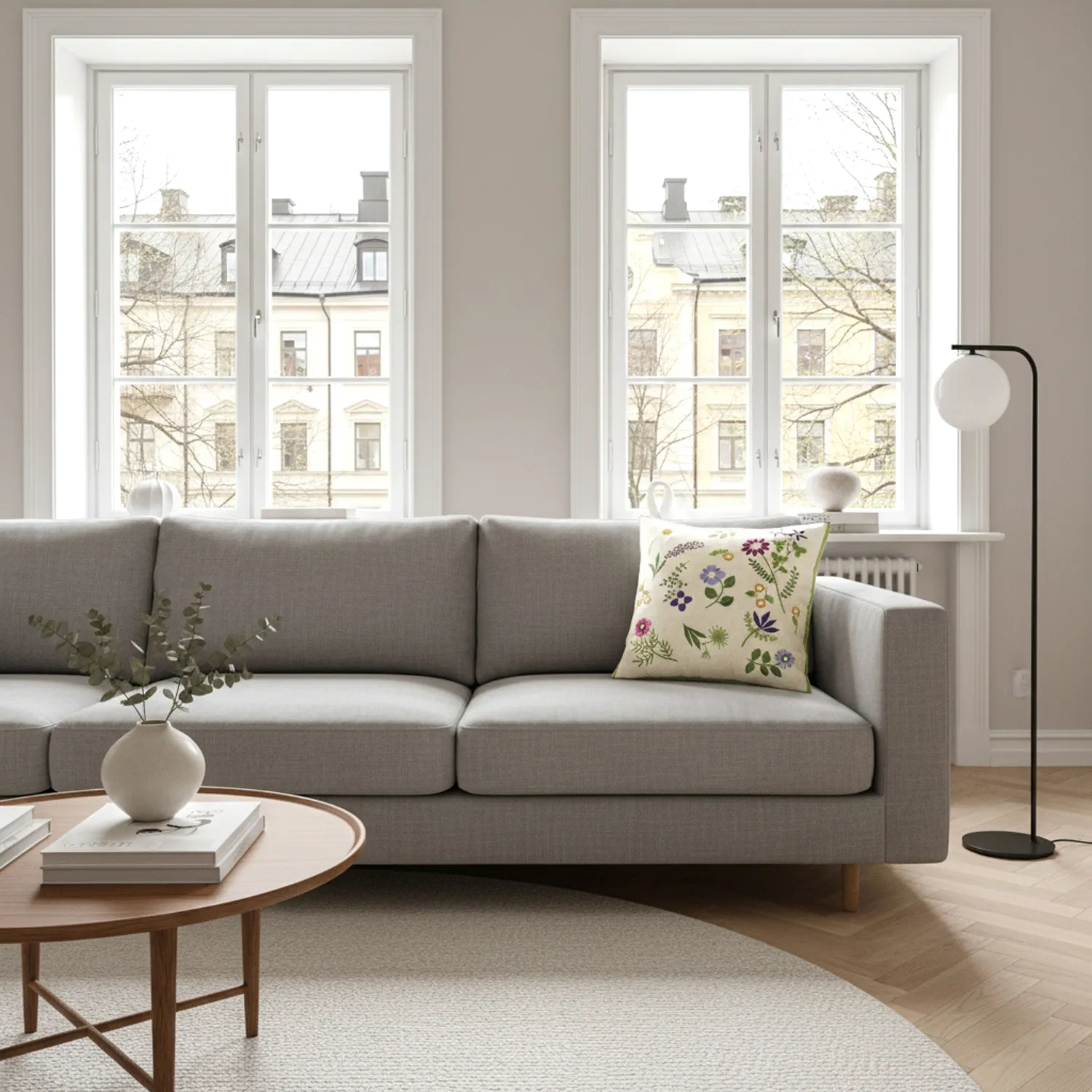 Pudebetræk - Esbo Embroidered Cushion Cover (multi)
