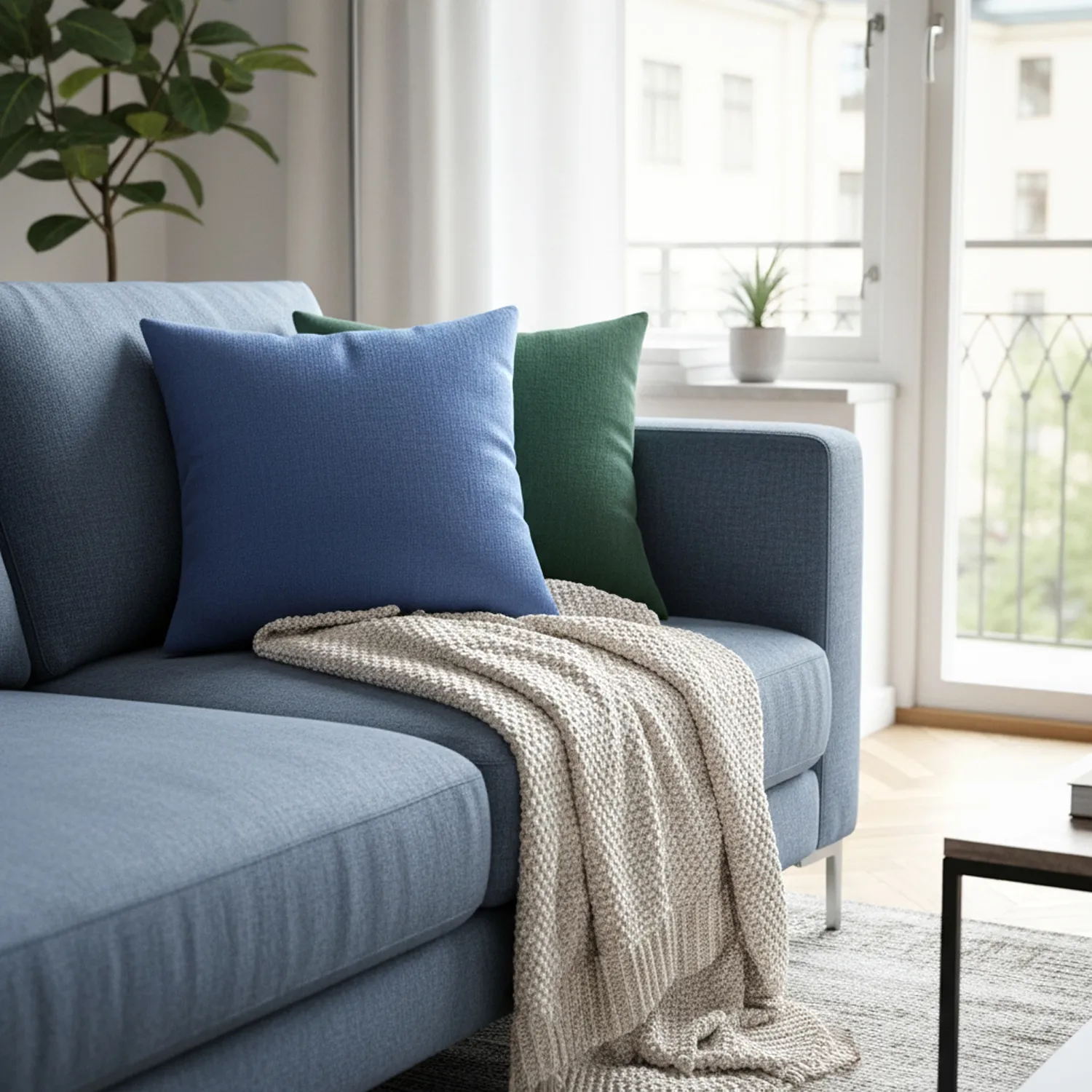 Pudebetræk - Luana (blå)