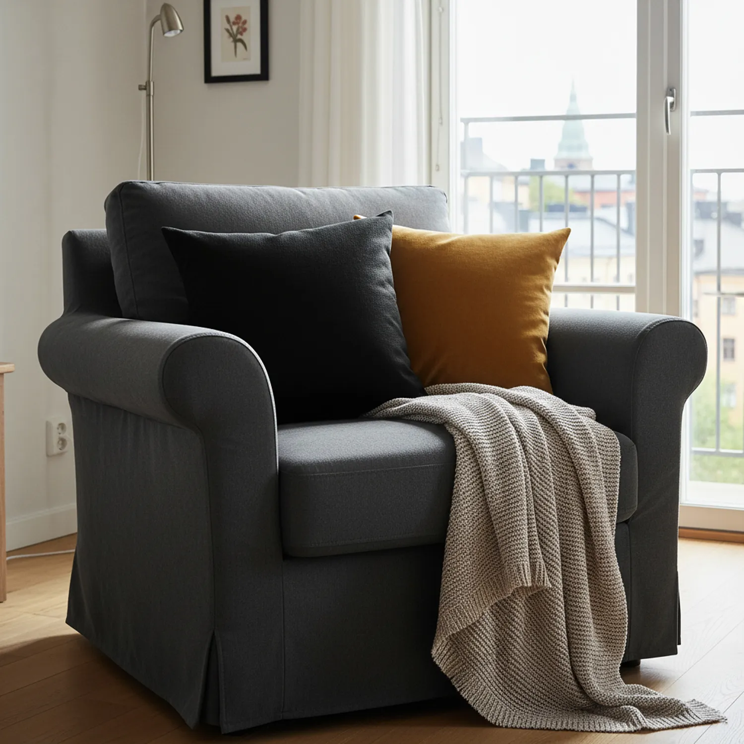 Pudebetræk - Luana (sort)