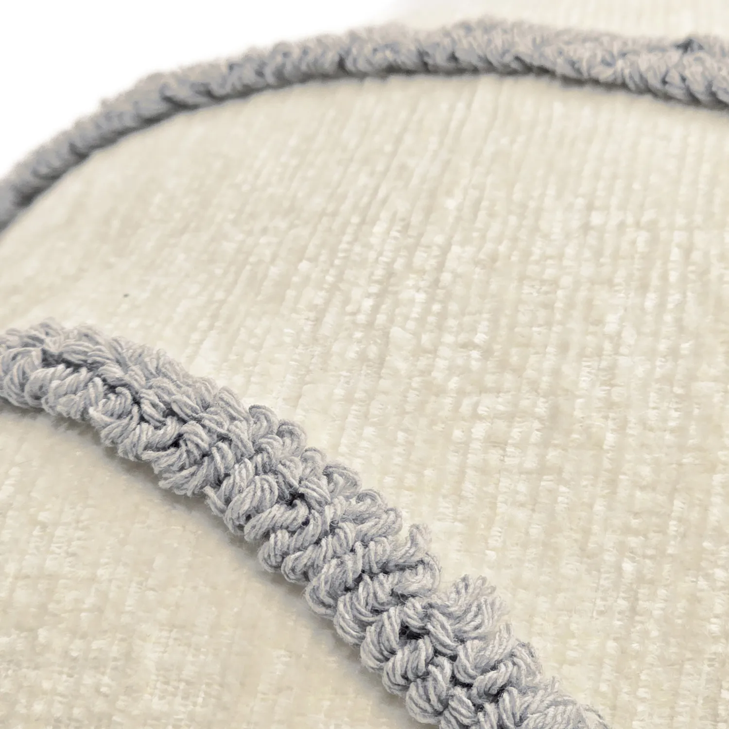 Pudebetræk - Montreux (off white/grå)