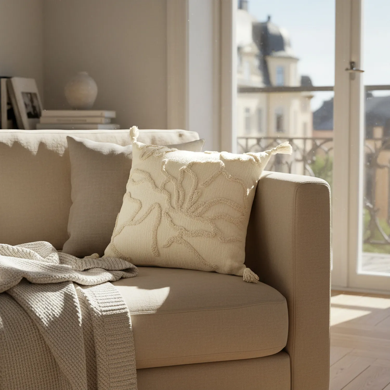 Pudebetræk - Roslyn (off-white)