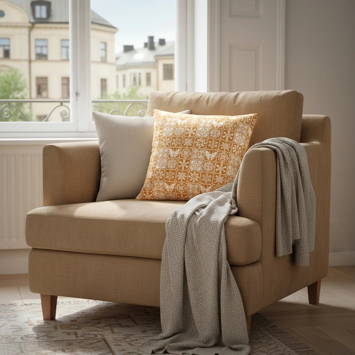 Pudebetræk - Sundre (guld)