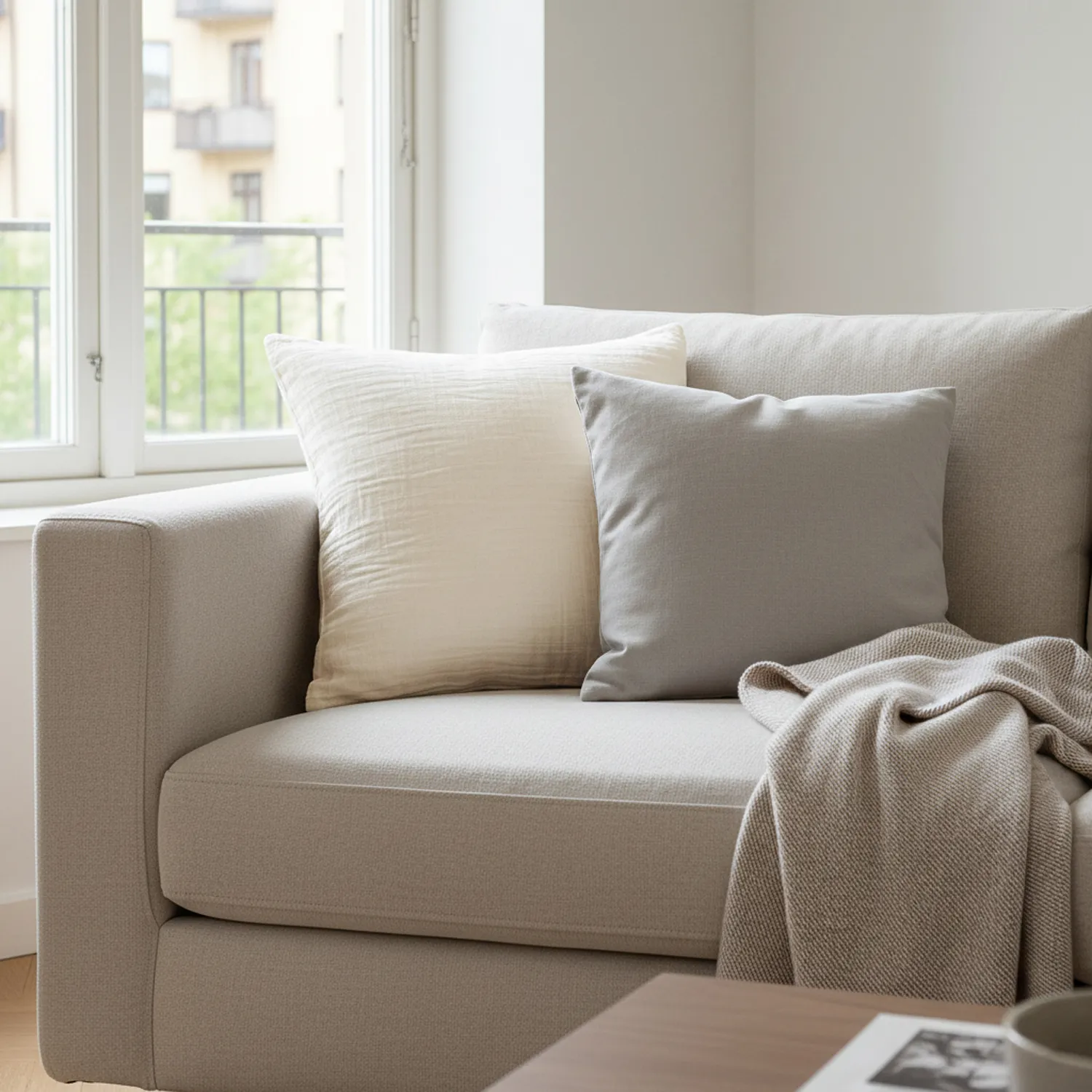 Pudebetræk - Vanja (fløde)