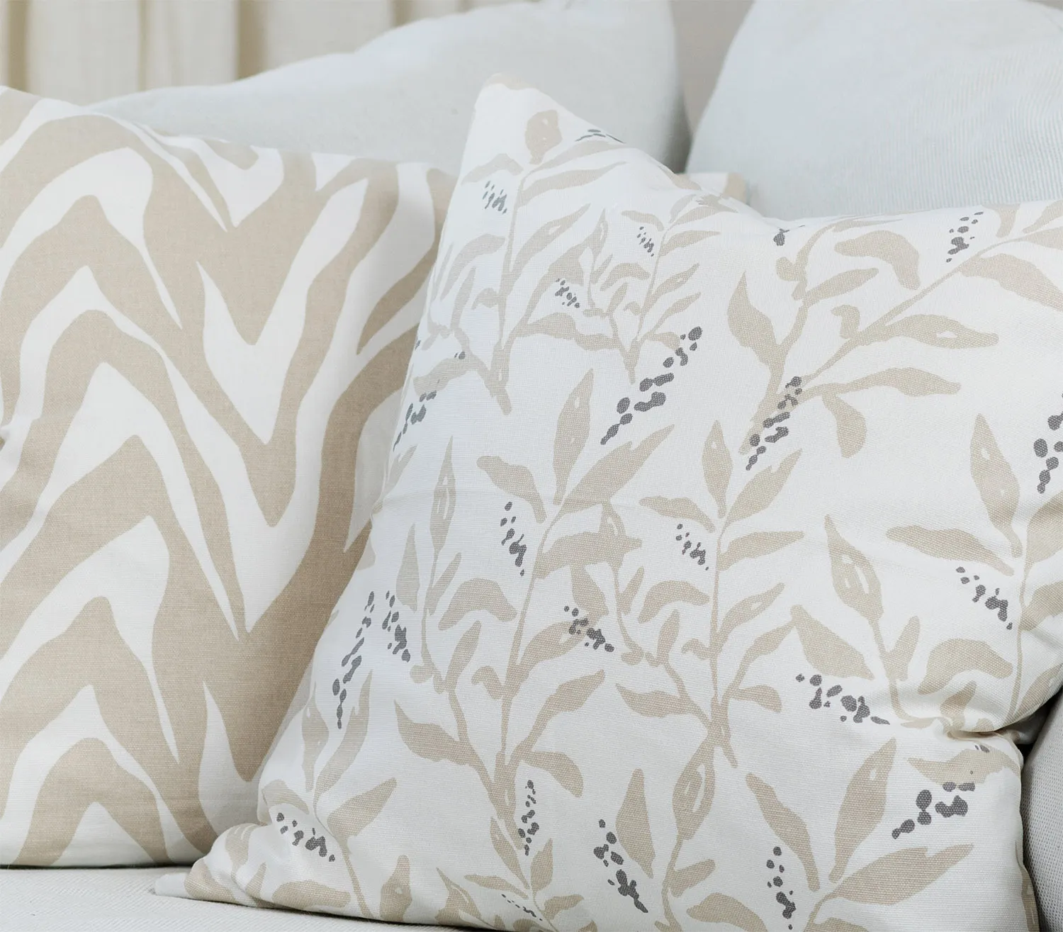 Pudebetræk x 2 - Laura (beige)