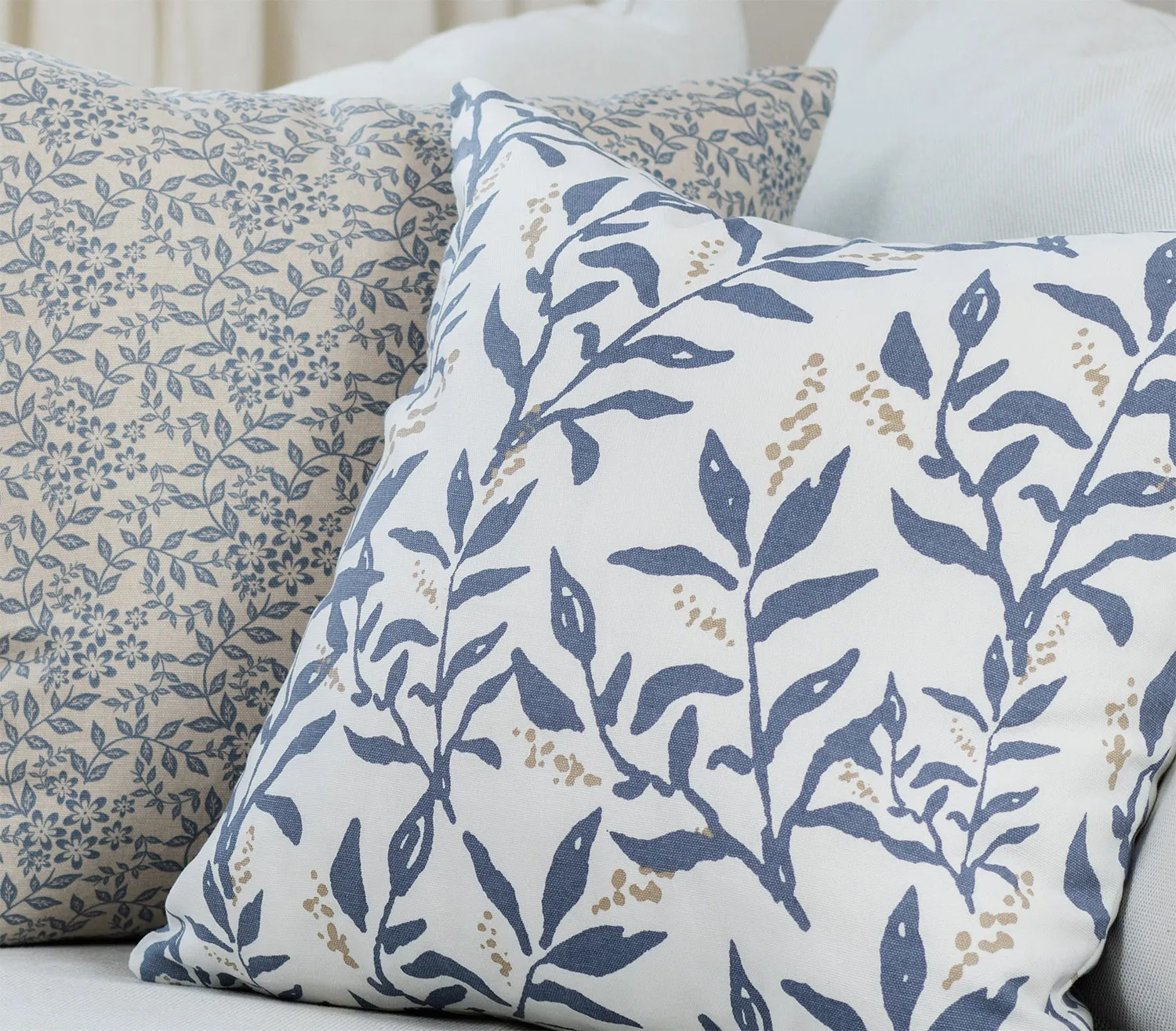 Pudebetræk x 2 - Lilja (blå)