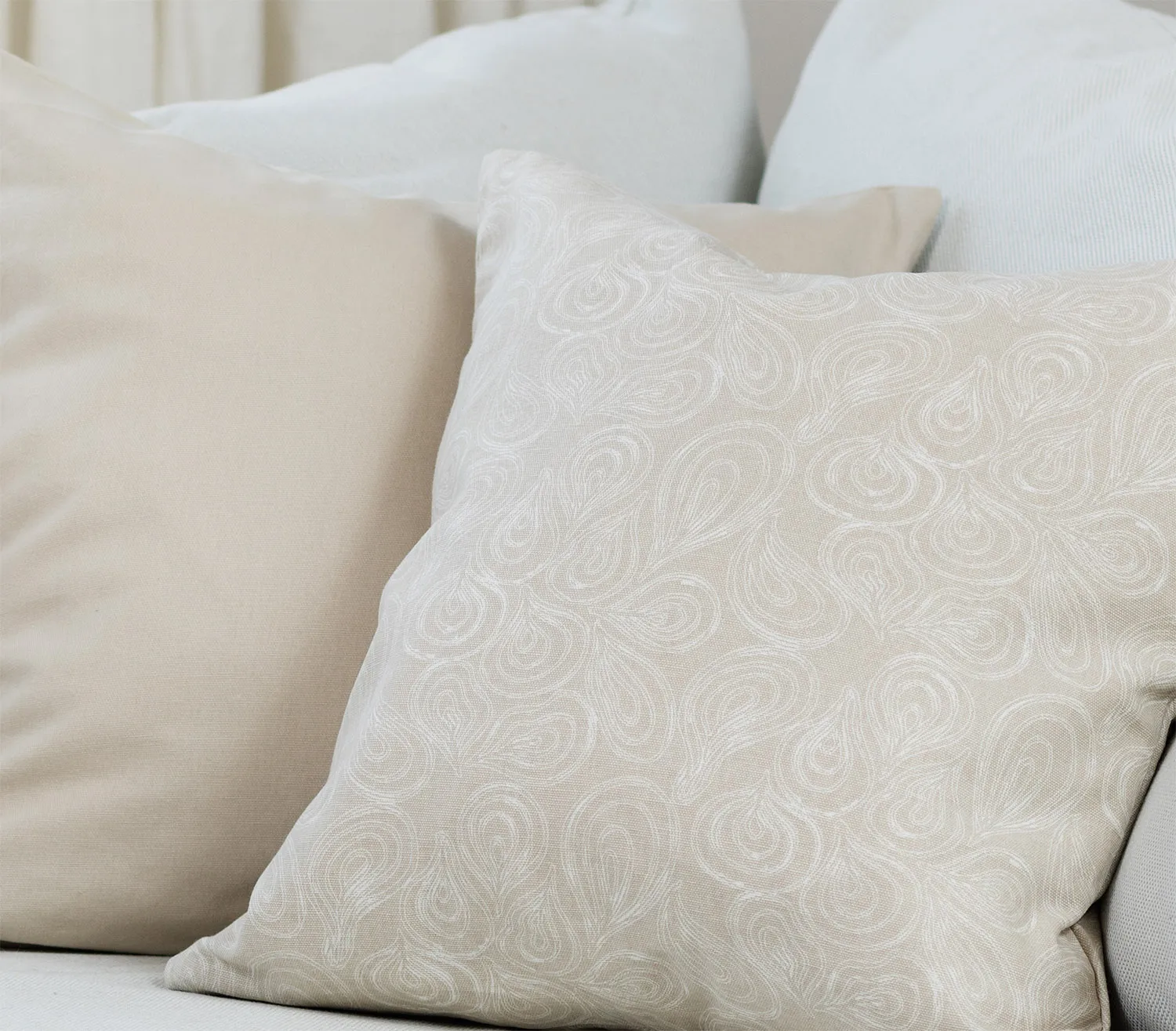 Pudebetræk x 2 - Merja (beige)