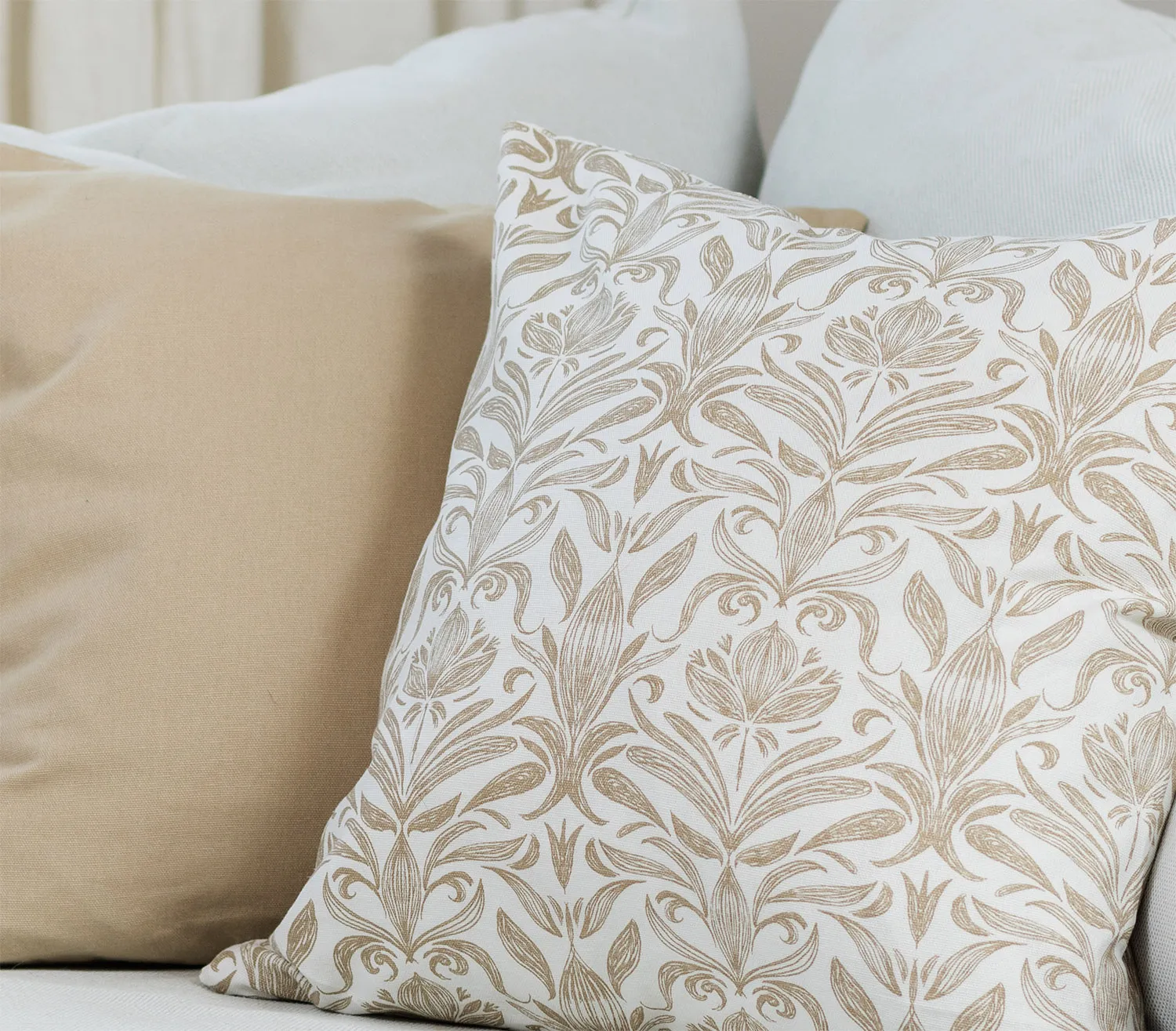 Pudebetræk x 2 - Viola (beige)