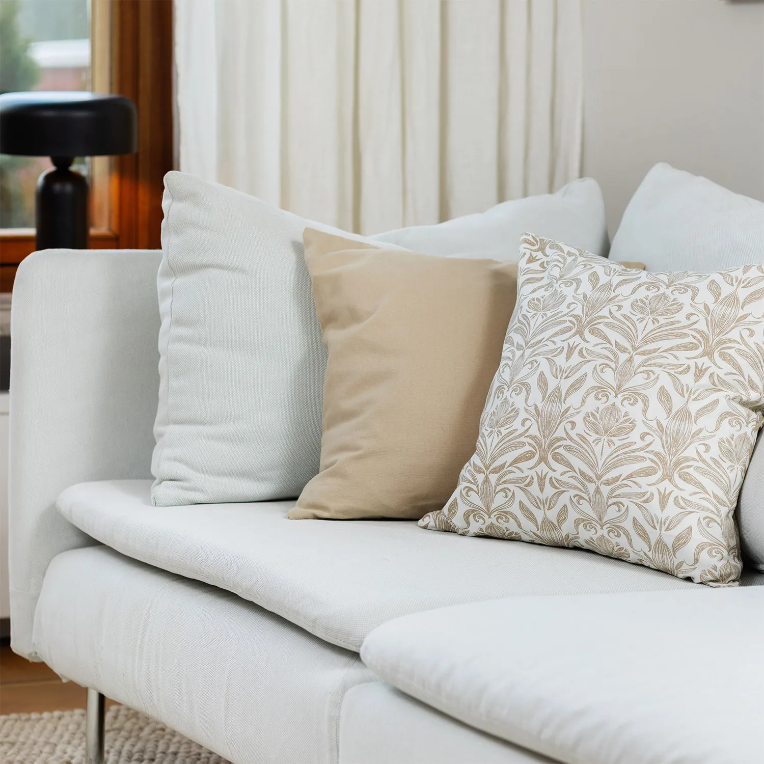 Pudebetræk x 2 - Viola (beige)