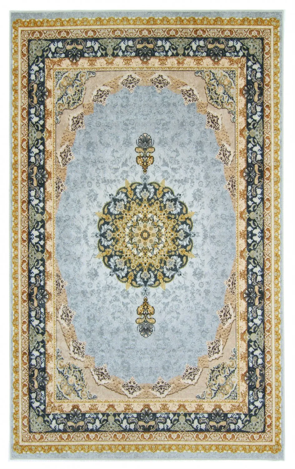 Wilton-tæppe - Lukla (blå)