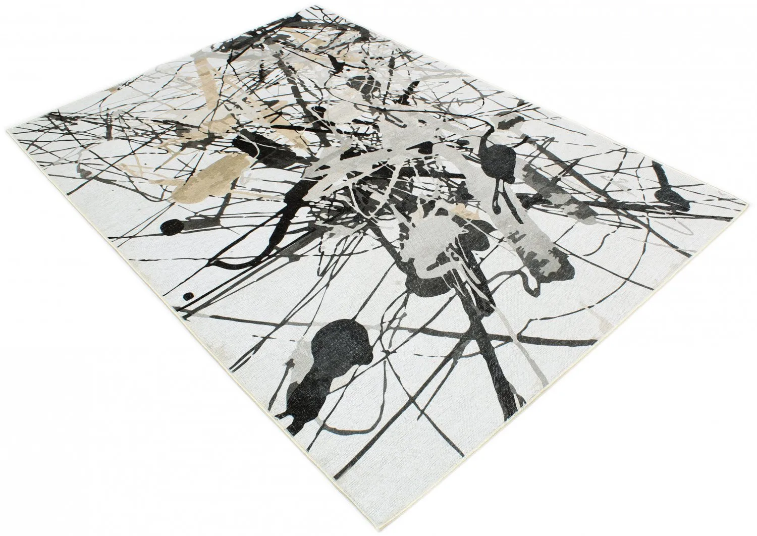 Wilton-tæppe - Lawrance (grå/hvid)