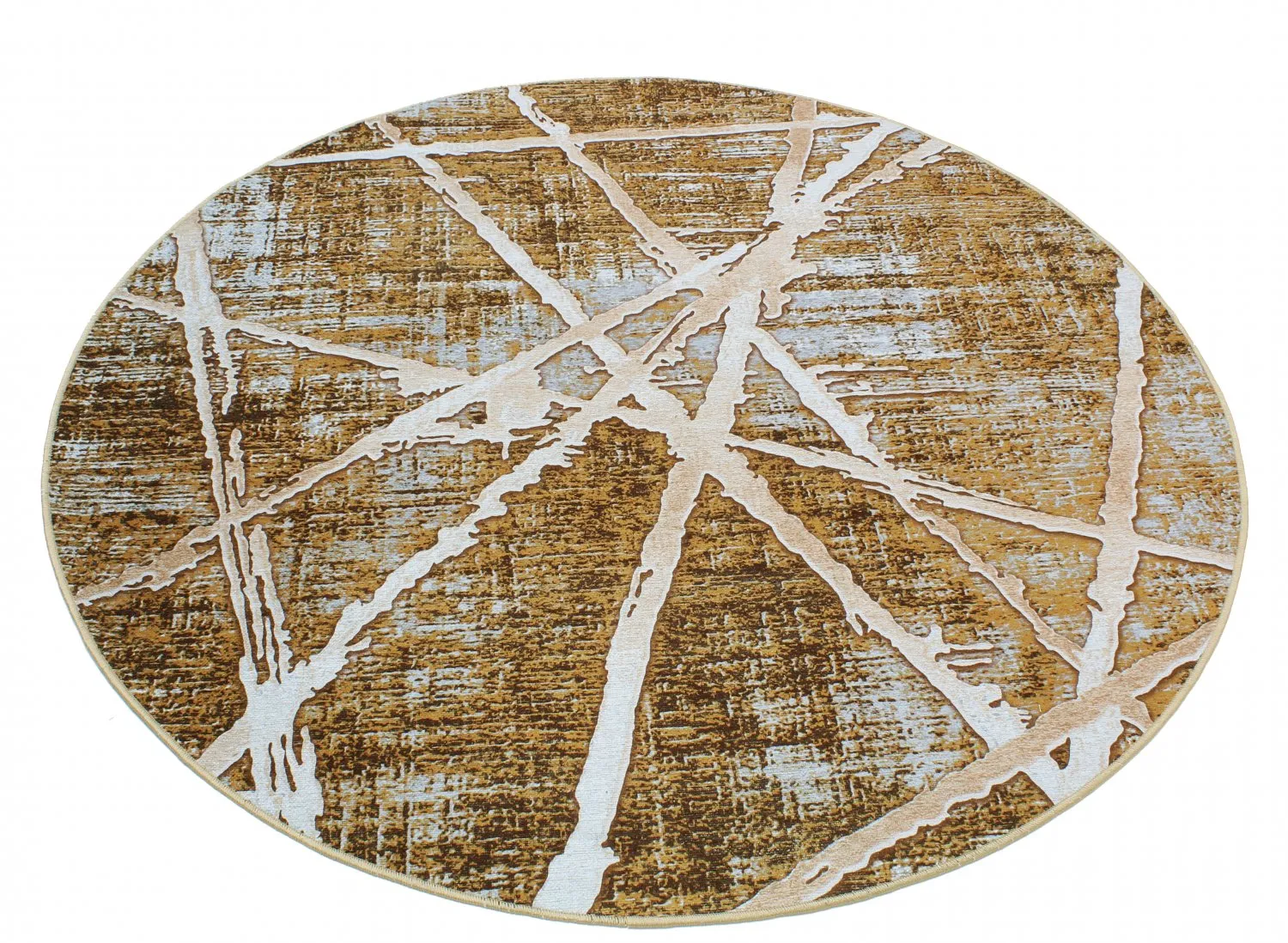 Rundt tæppe - Lagos (brun)
