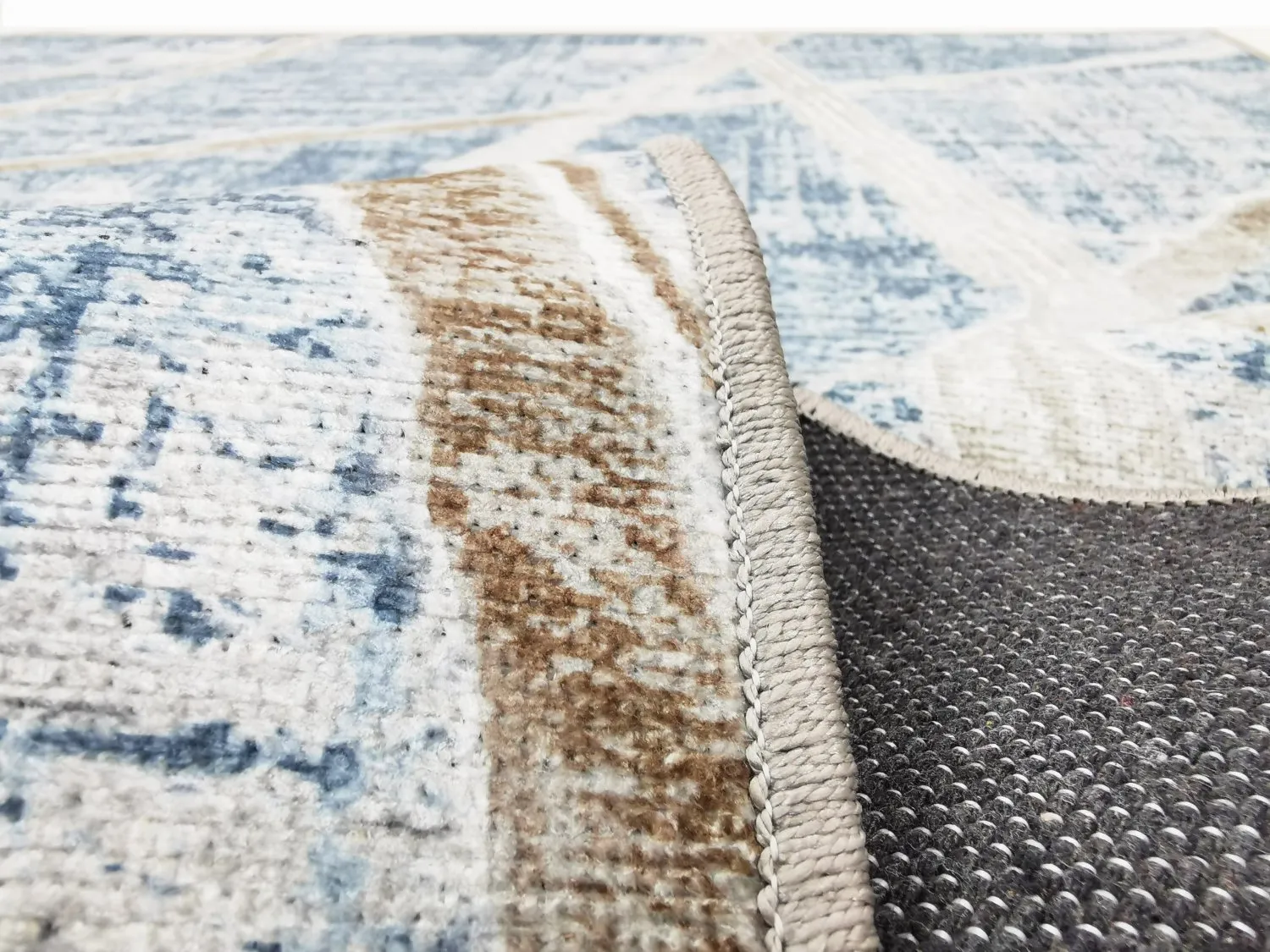 Wilton-tæppe - Lagos (blå)