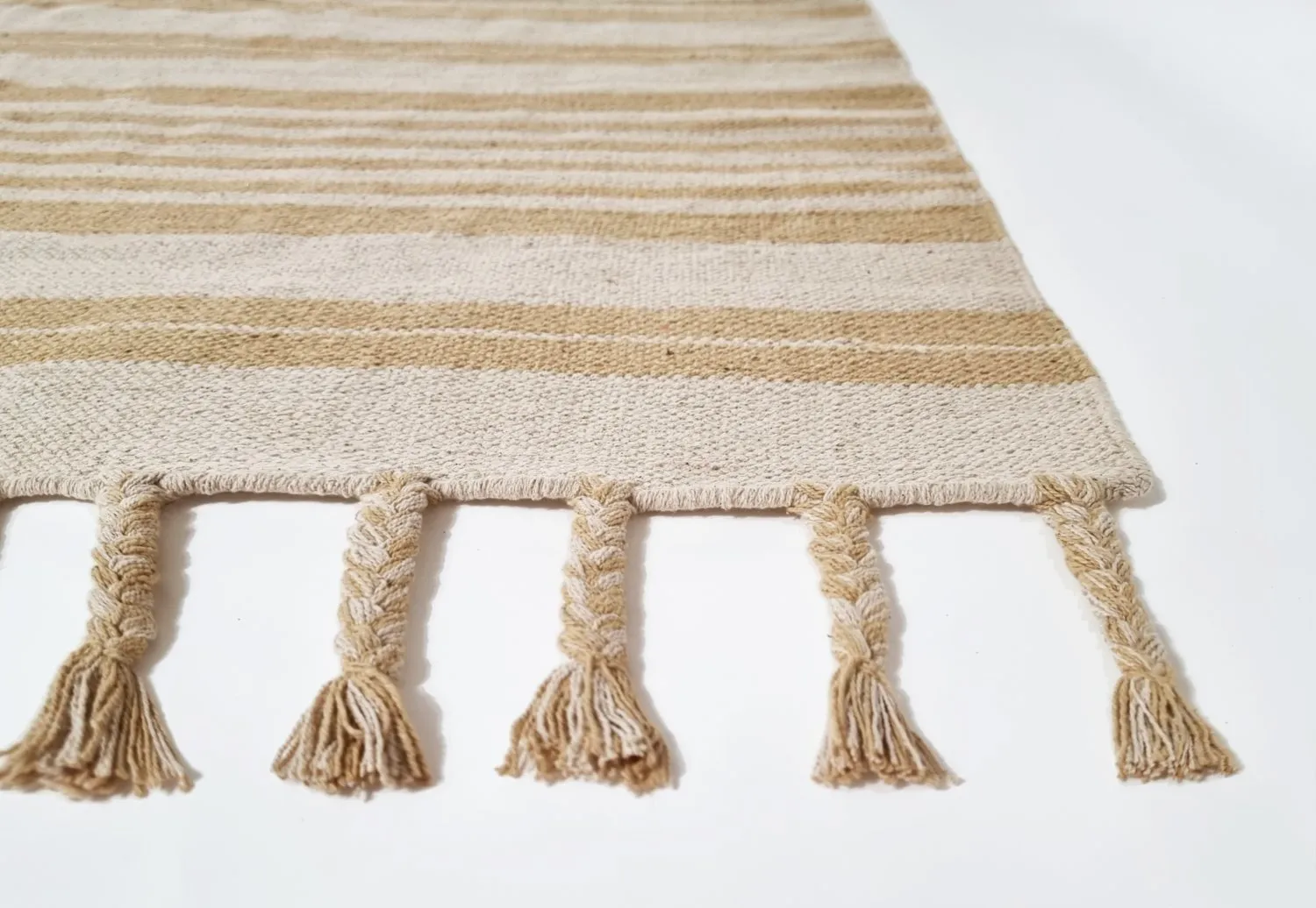 Bomuldstæppe - Lehi (beige)